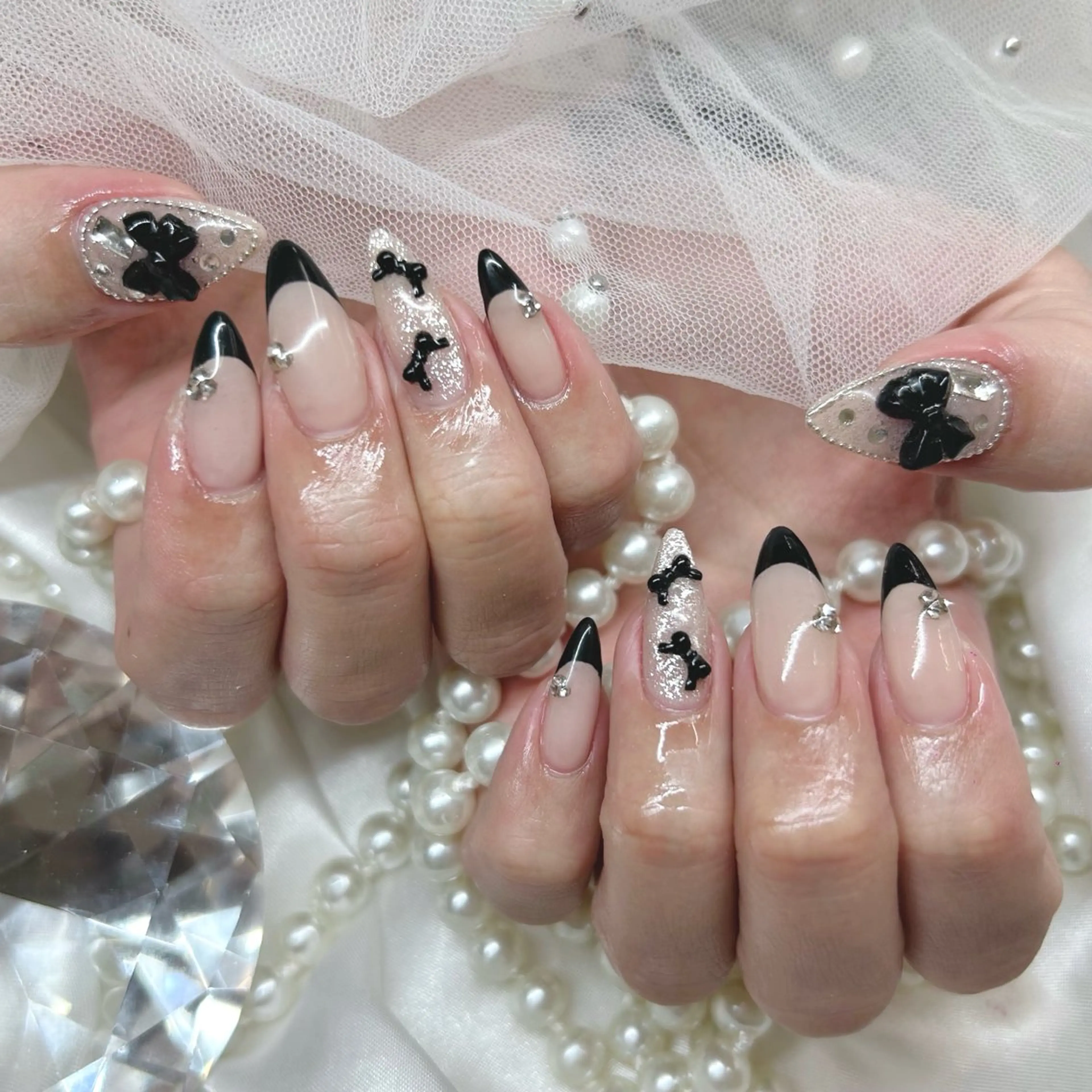 セミロング ハンドネイル Nailsalon Angeのネイルデザイン
