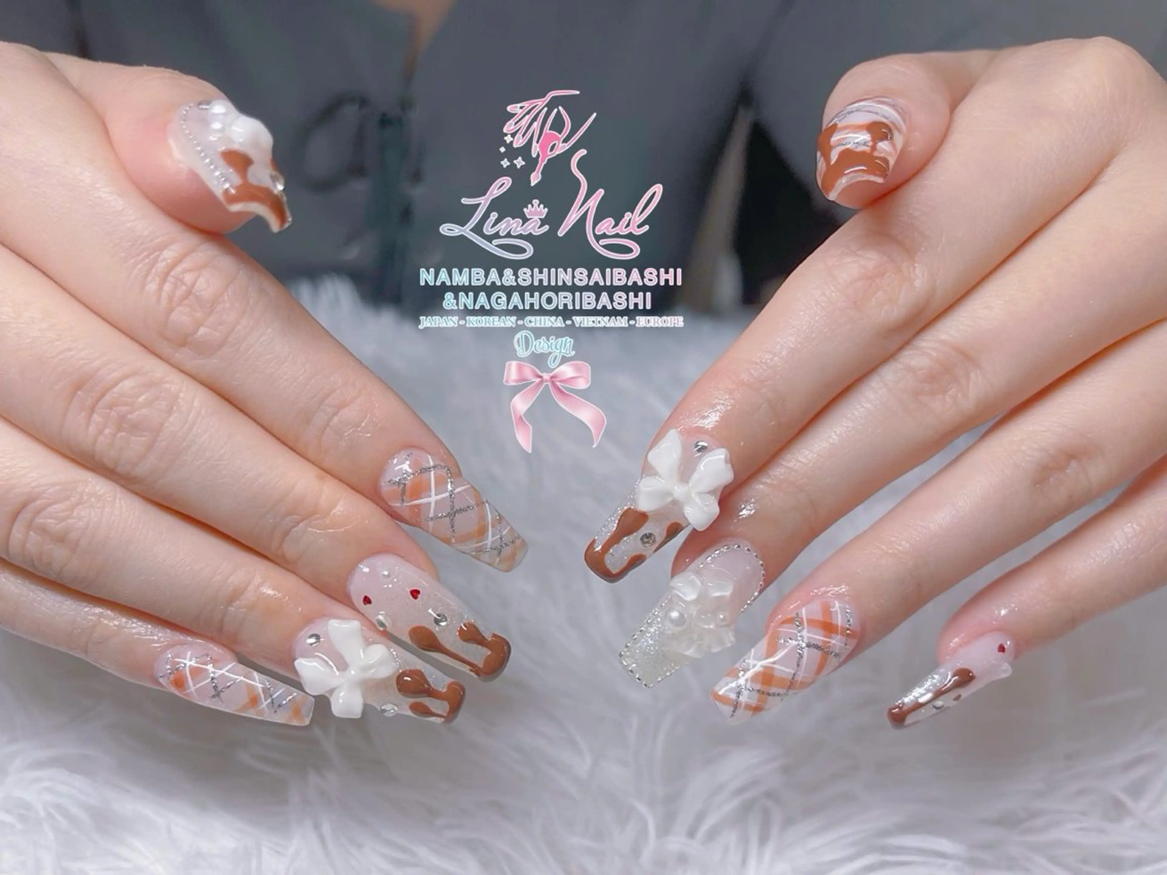 ネイル フットネイル ジェルネイル 持ち込み ネイルチップ ハンドネイル リナネイル 長堀橋店／東心斎橋店のネイルデザイン