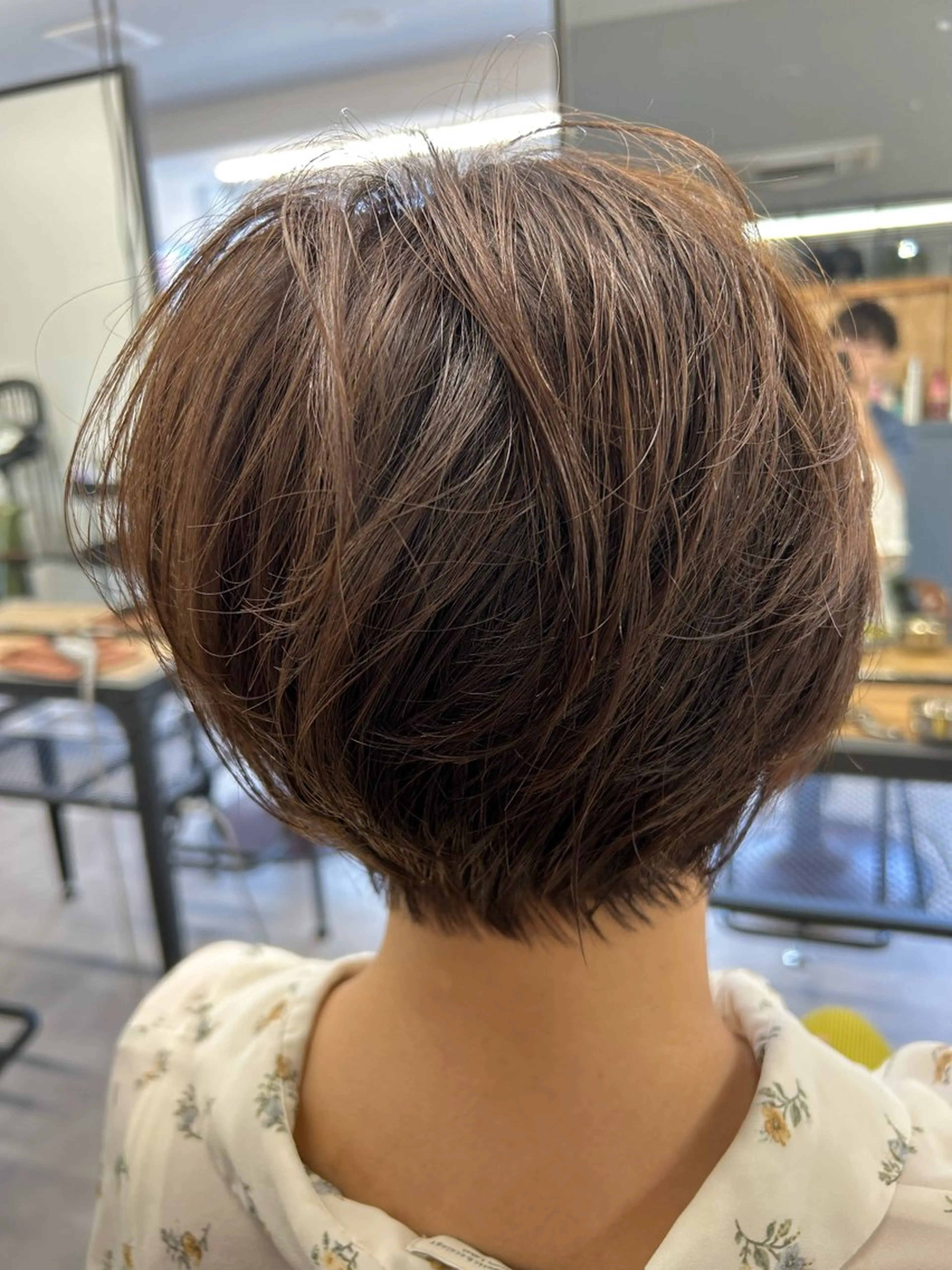 ショート カラー 丸みショート ショートヘア カット ヘアカラー トリートメント SHAFT Ieiriのヘアスタイル