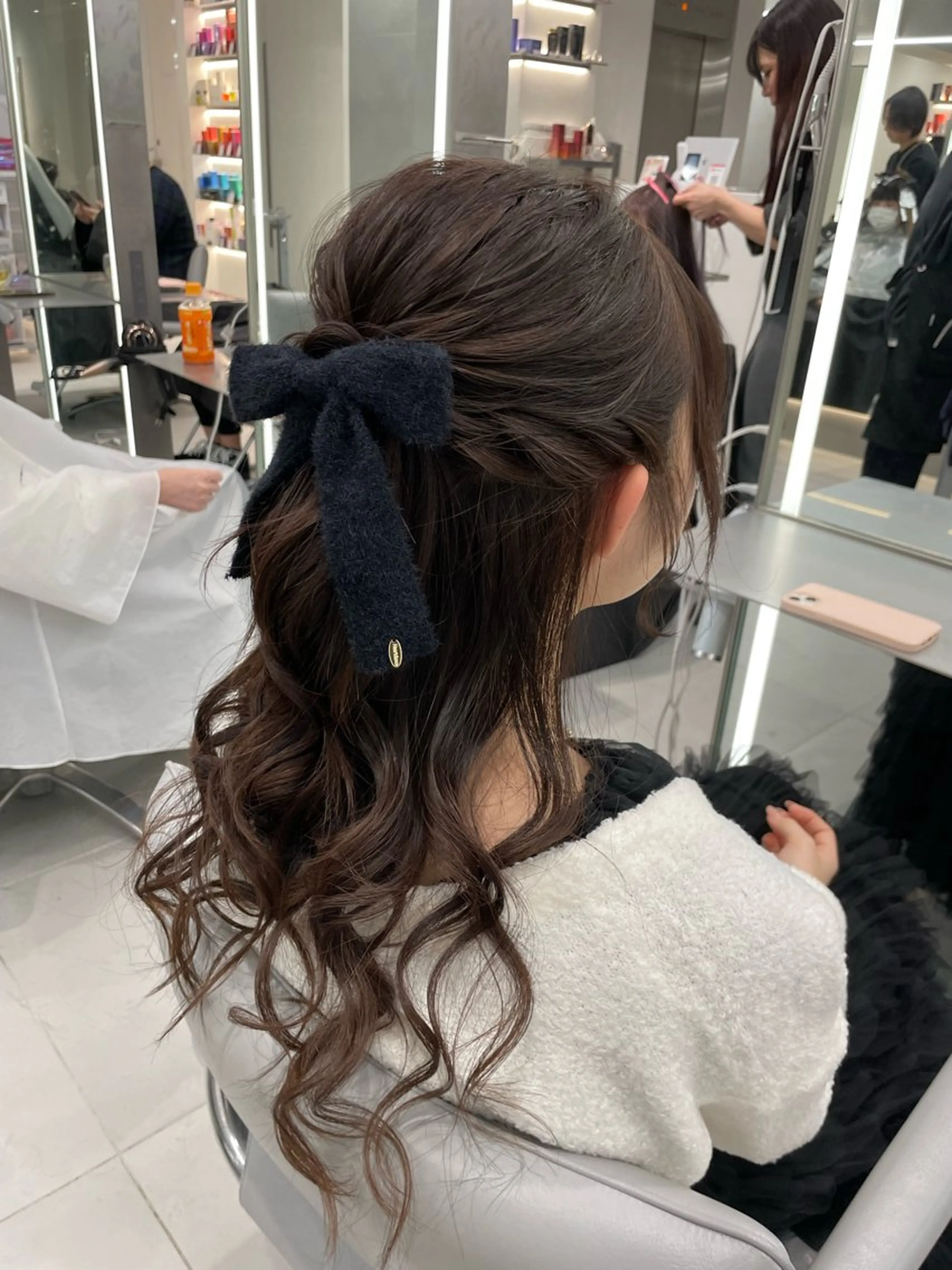 ヘアアレンジ ハーフアップ 結婚式・ブライダル ヘアセット ヘアセット🎀耳つぼ 👂💎MONAMIのヘアスタイル