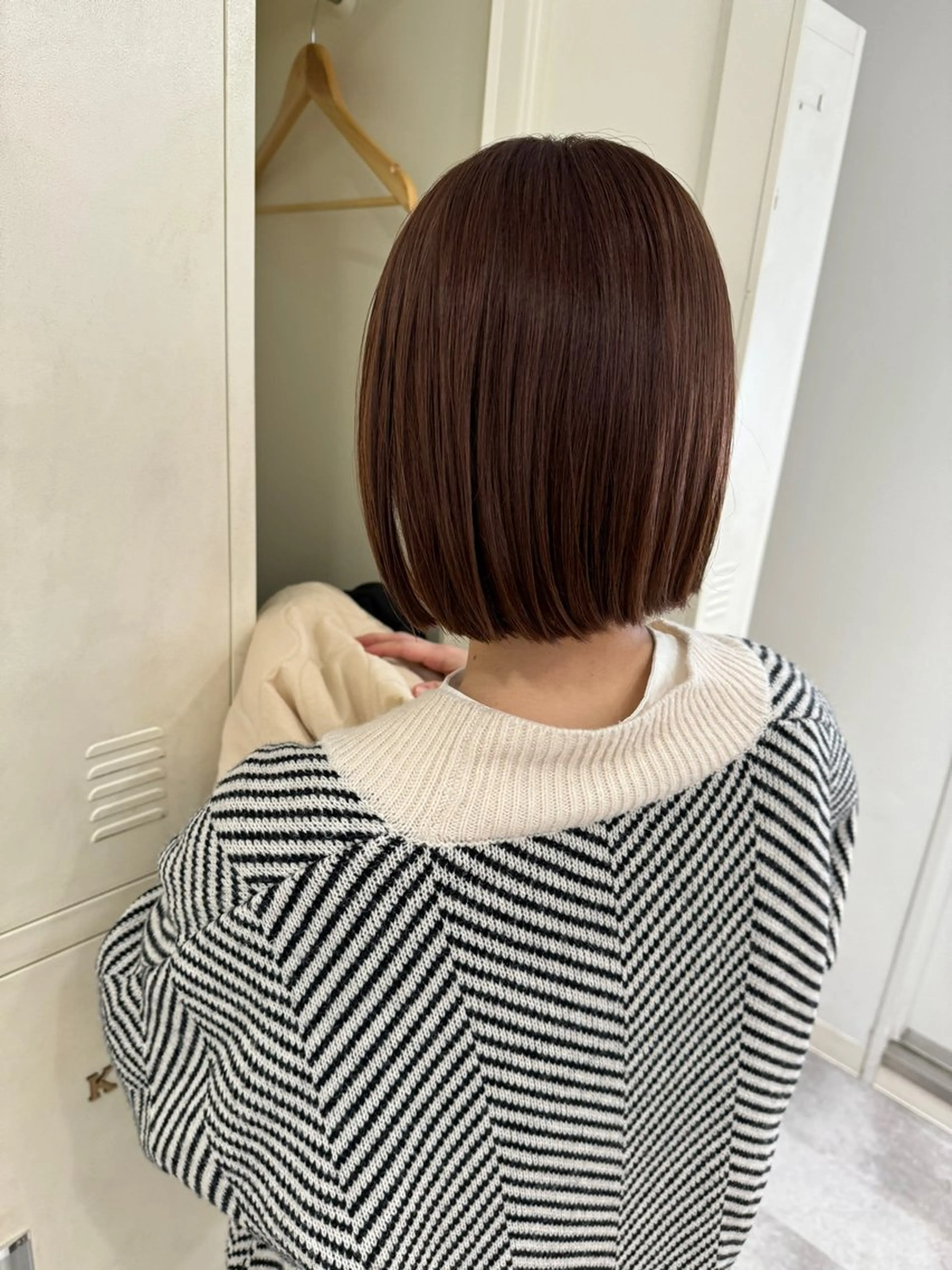 ショート カラー ブラウンカラー ピンクカラー ピンクブラウン ボブ カット ボブ支持率NO1 🌈CHIKAのヘアスタイル