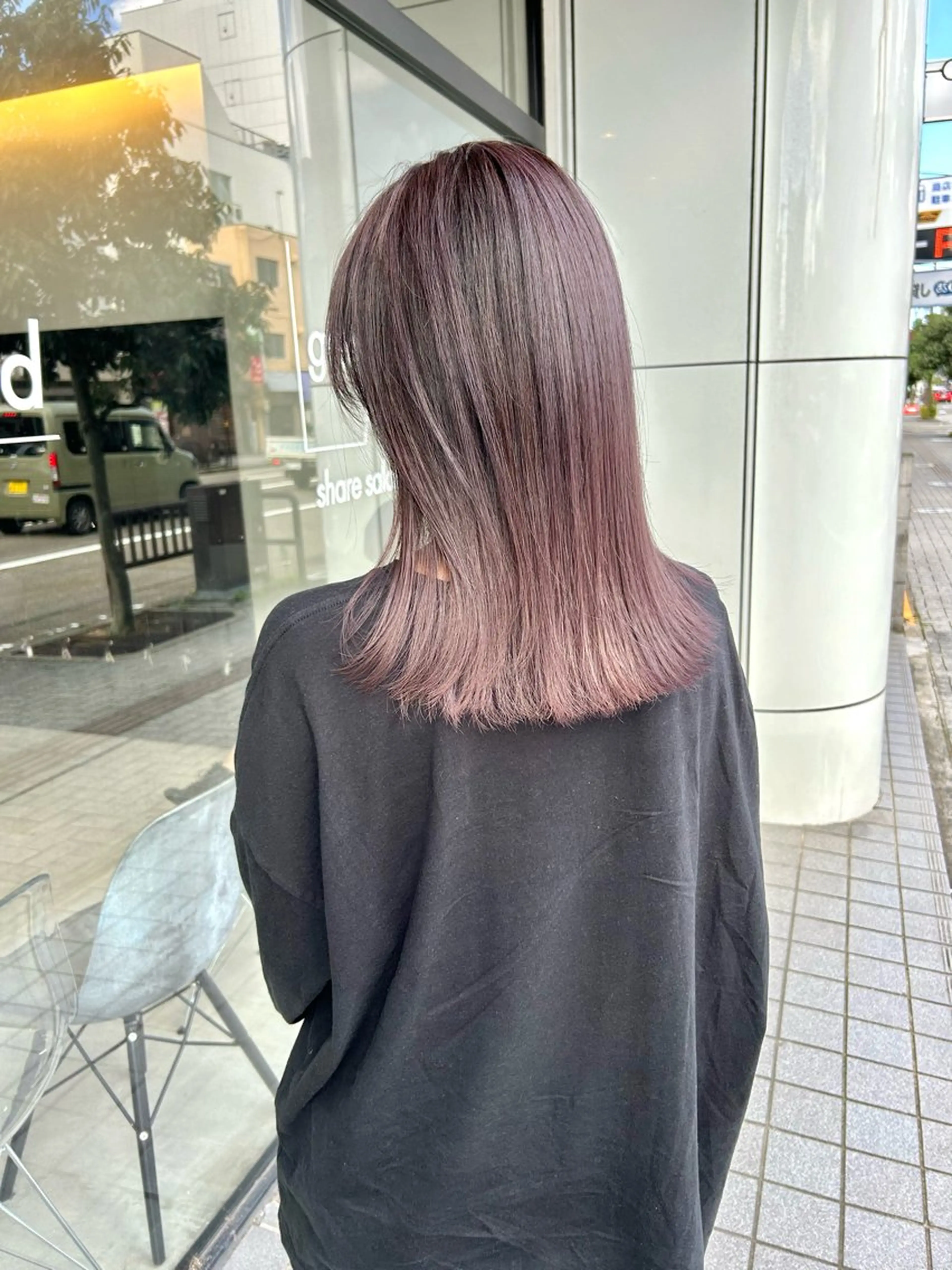ミディアム カラー mood tatemachiのヘアスタイル