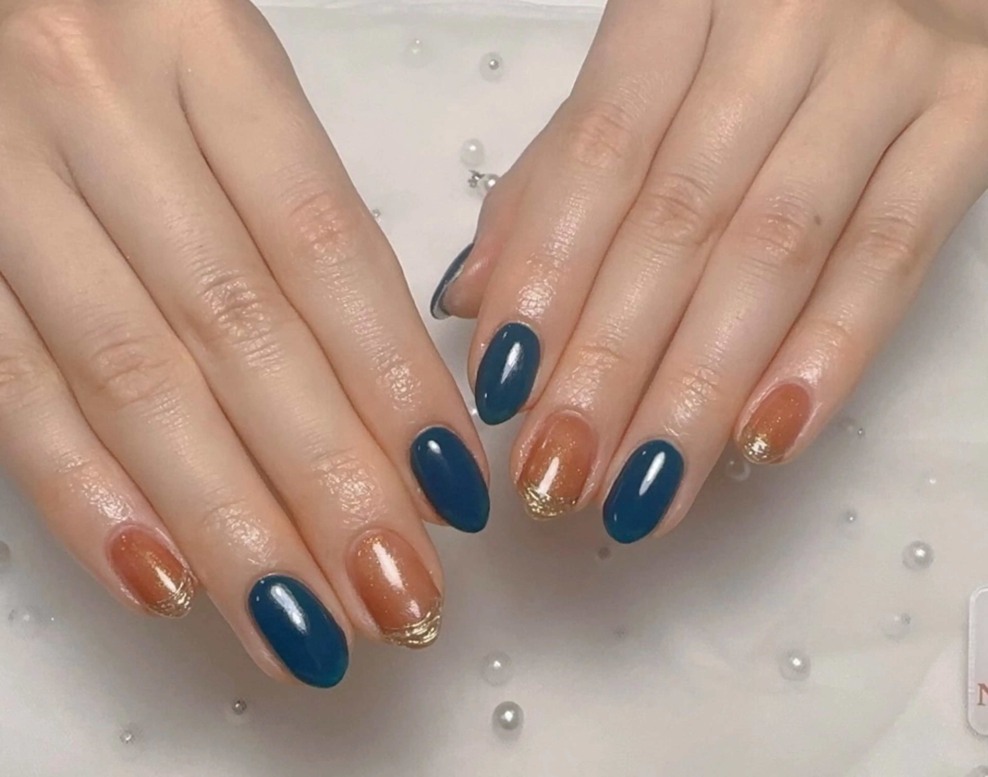 ネイル アートネイル フレンチネイル ジェルネイル グラデーション 韓国ネイル 村中 ハナのネイルデザイン