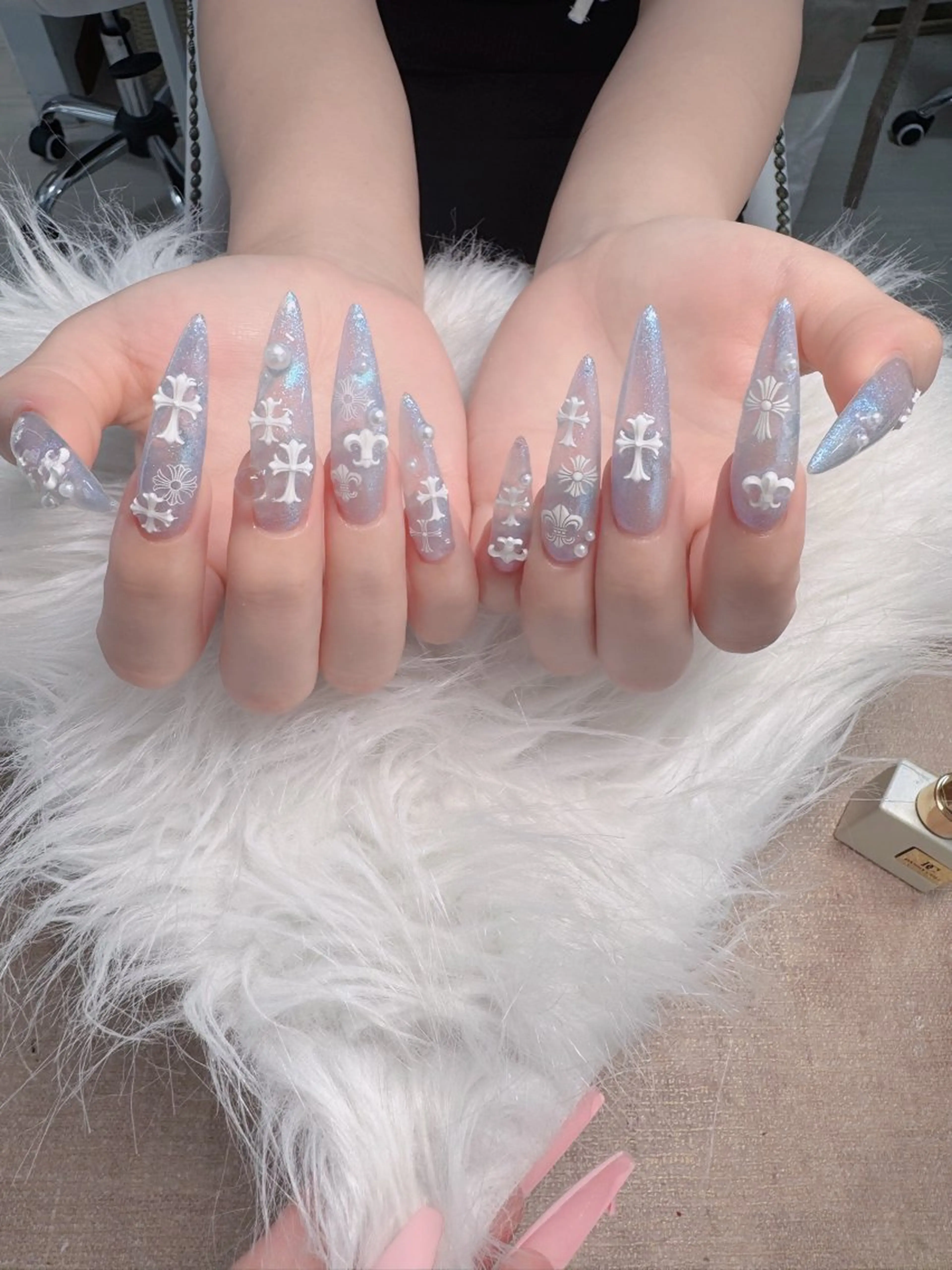 ネイル フレンチネイル ジェルネイル ハロウィン キラキラネイル 韓国ネイル H.baby Nail Salonのネイルデザイン