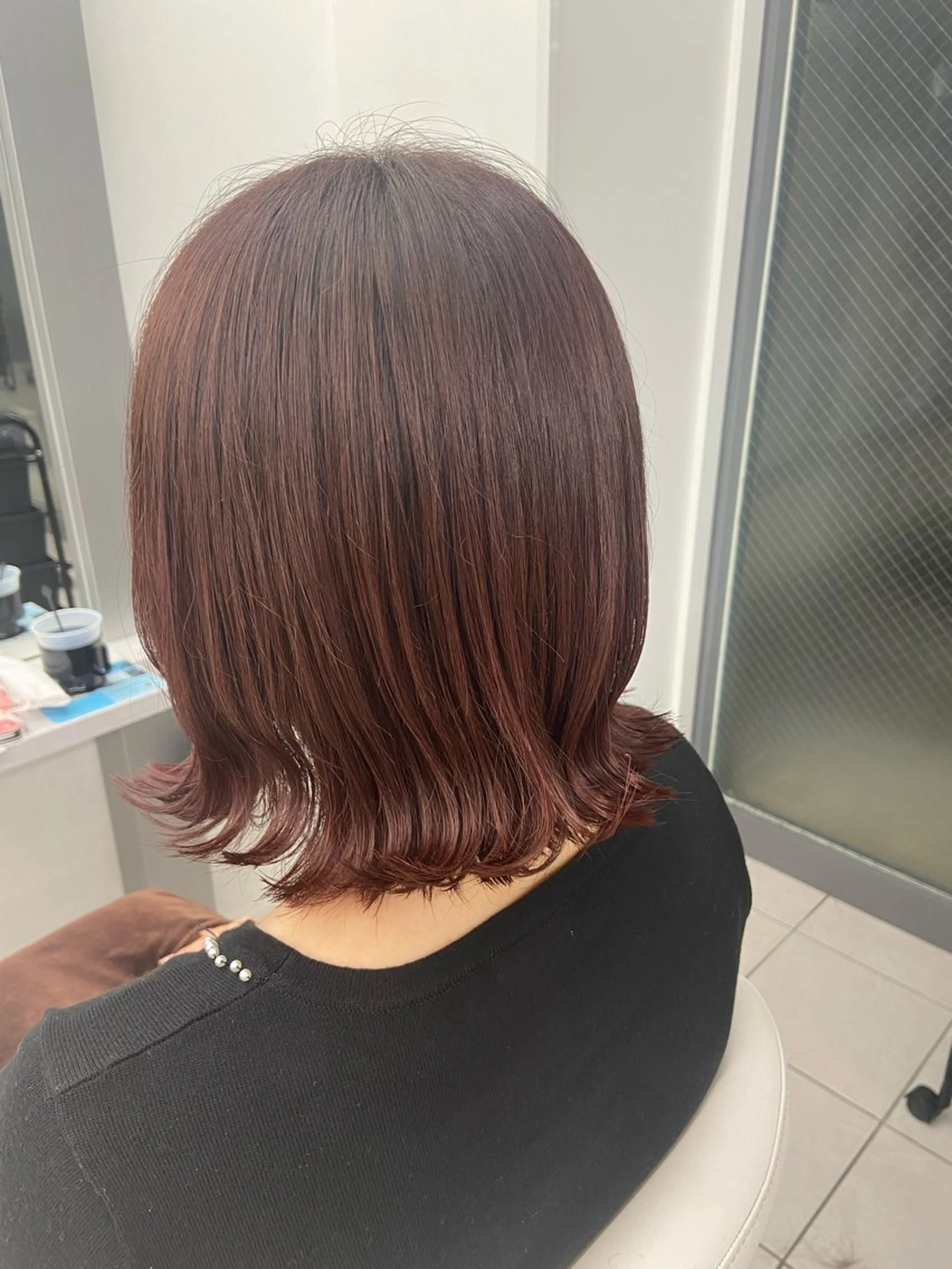 ミディアム ピンクブラウン 🪄ྀི Morita🩵ྀིのヘアスタイル