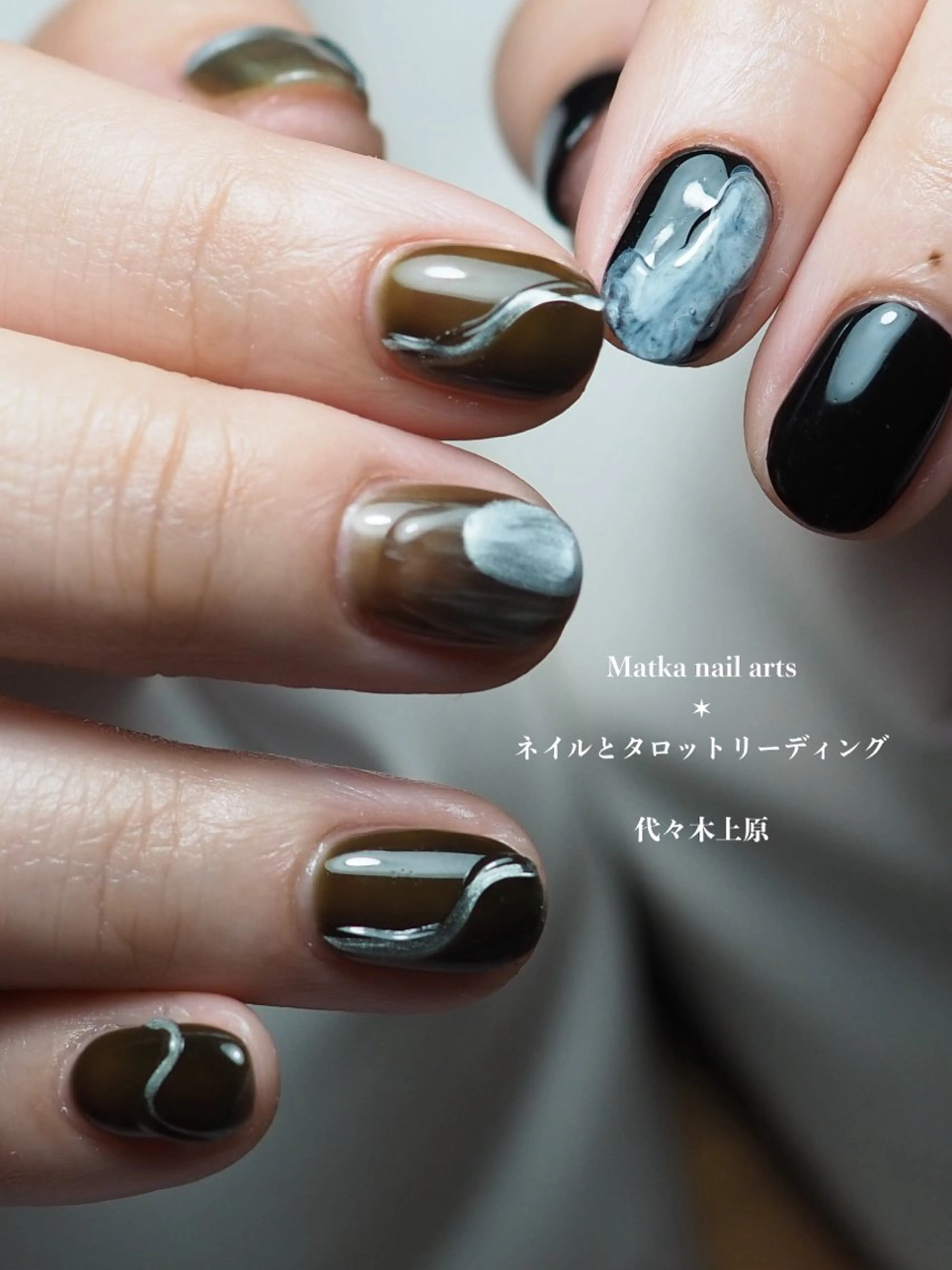 ネイル ショートネイル シルバー 撮影モデル ネイルとタロット/ ユウのその他イメージ