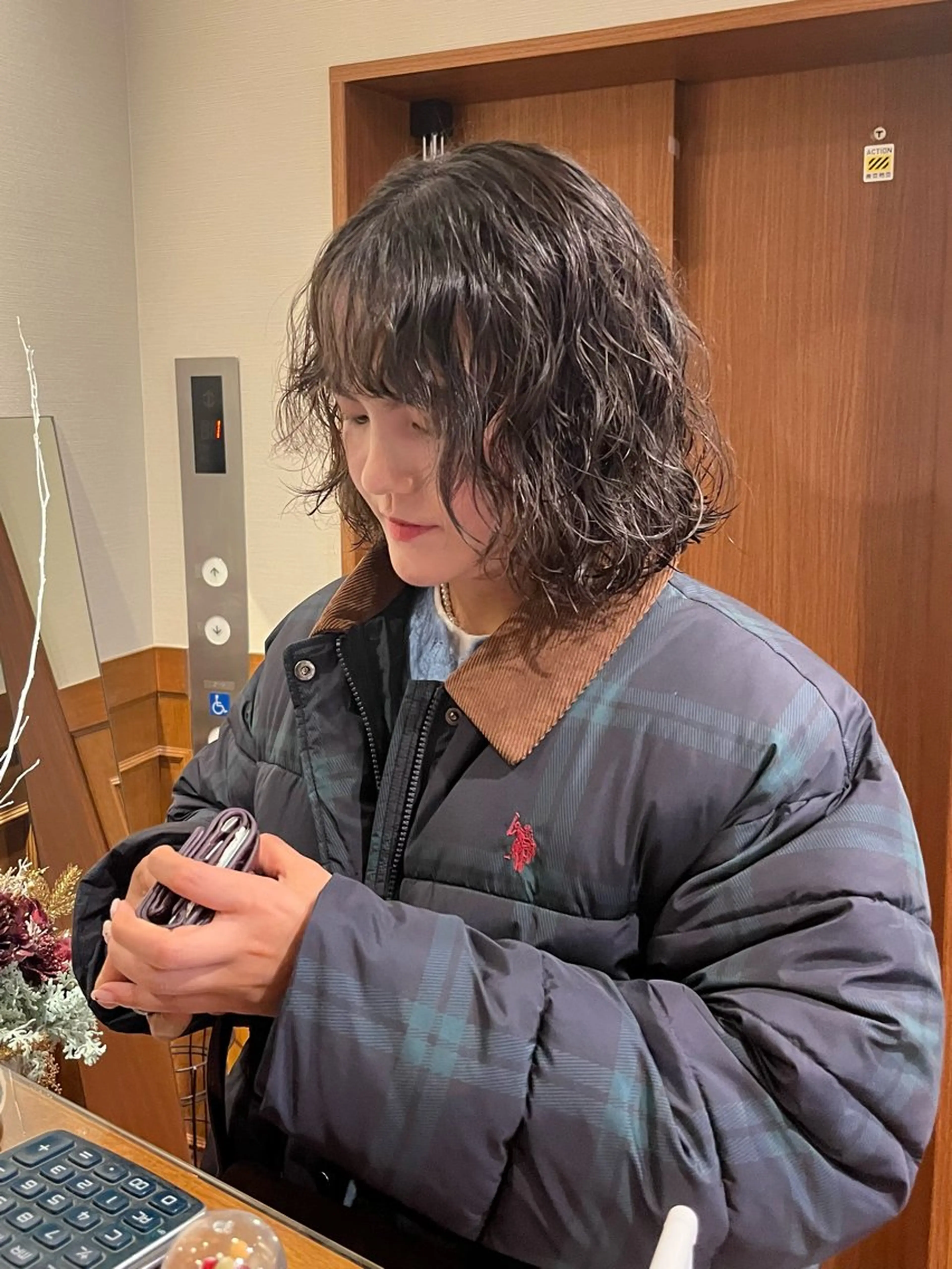 ミディアム パーマ Collet Ginza所属・外国人風レイヤー ボブパーマYukiのヘアスタイル