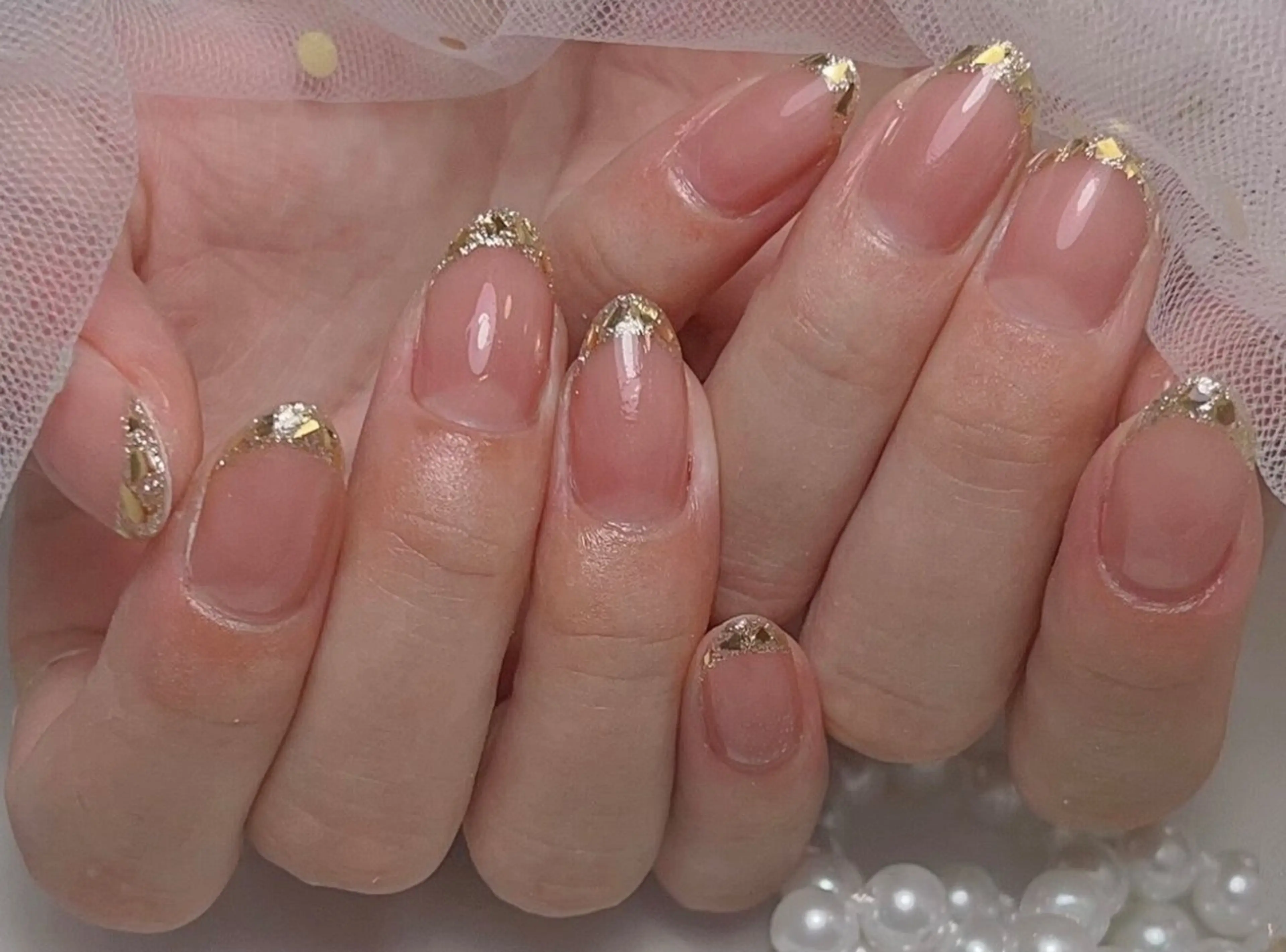 ネイル アートネイル フレンチネイル ジェルネイル グラデーション 韓国ネイル 村中 ハナのネイルデザイン