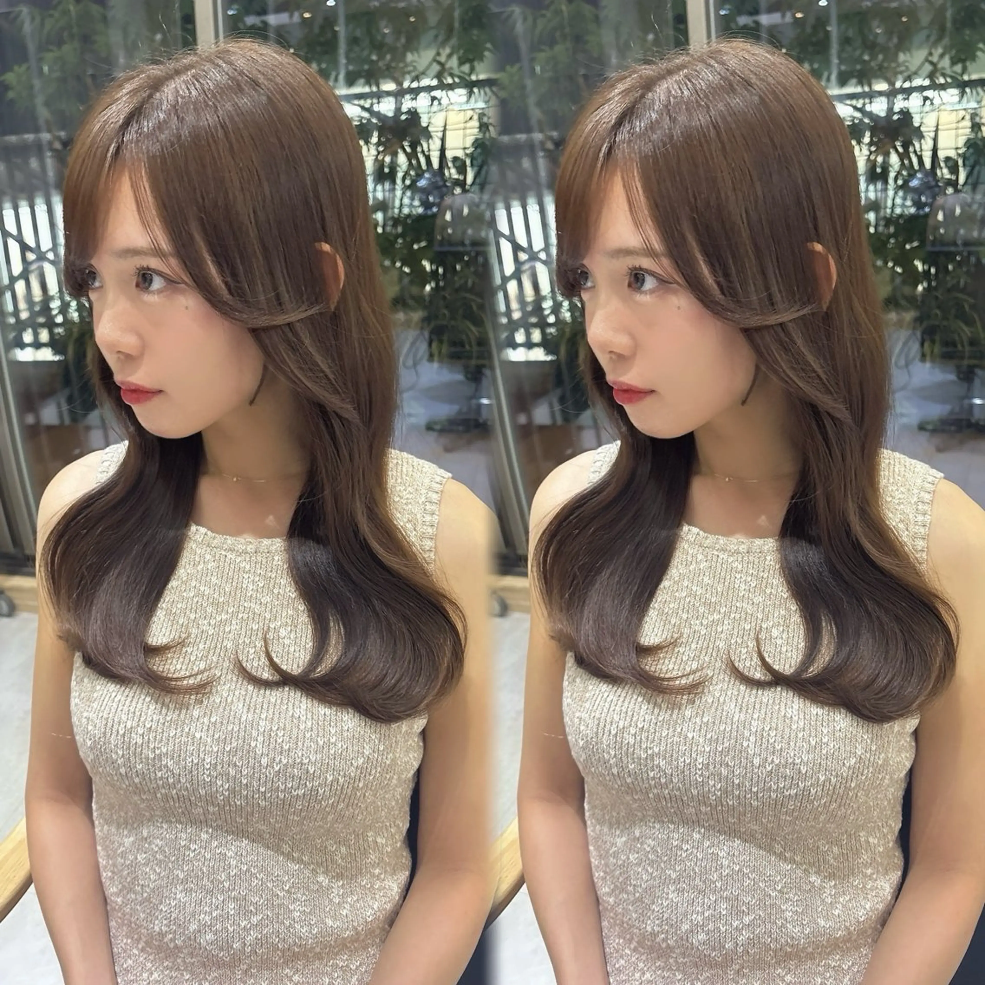 巻き下ろしヘアセット+前髪カット🧡✨【大事な予定やその日1日の気分爆上がり🩷】顔周り/前髪/おくれ毛/韓国の写真