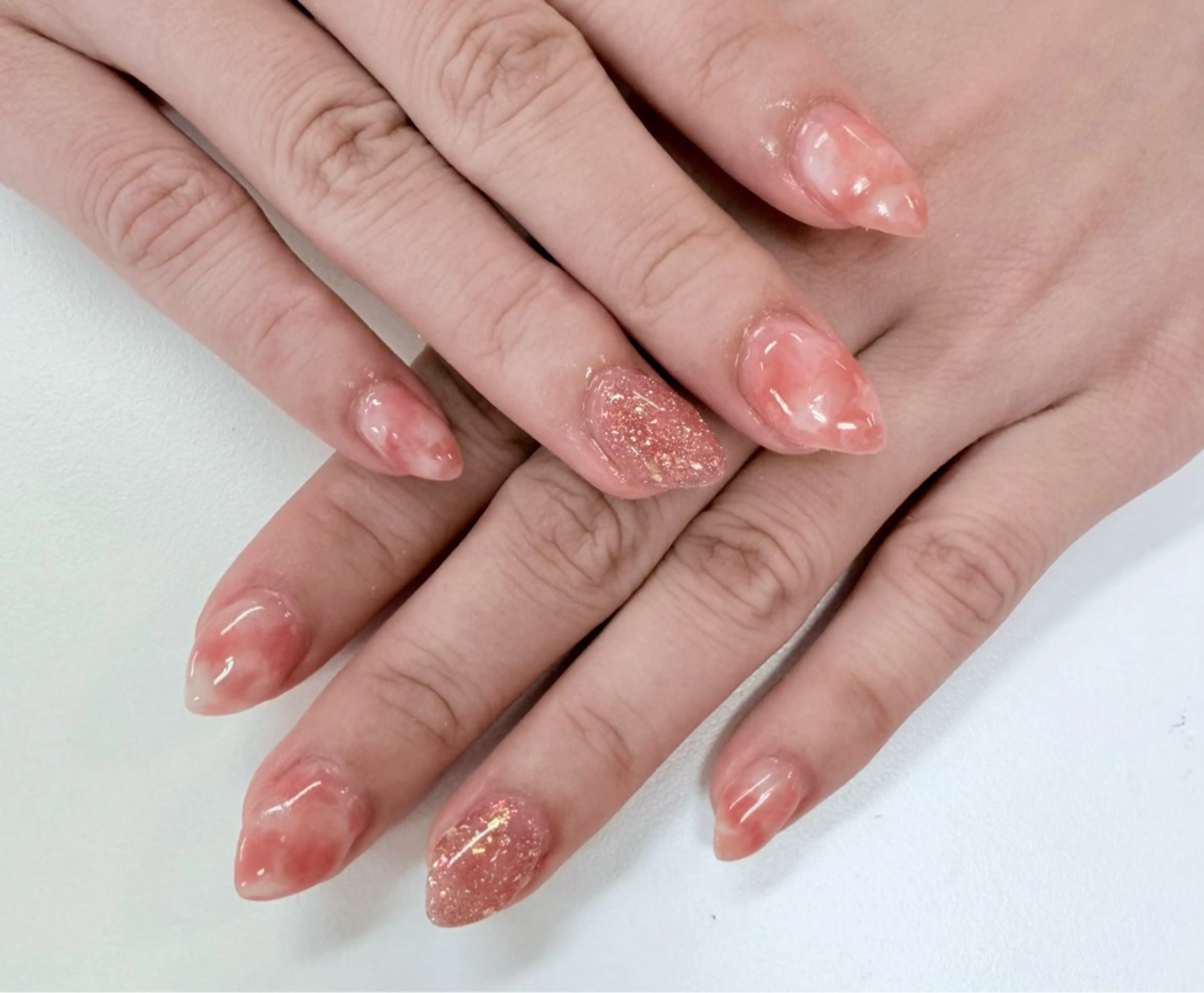 ネイル 大理石ネイル(マーブル) BellTree,J【ベルトリージェイ】所属・ベルトリー ジェイのネイルデザイン