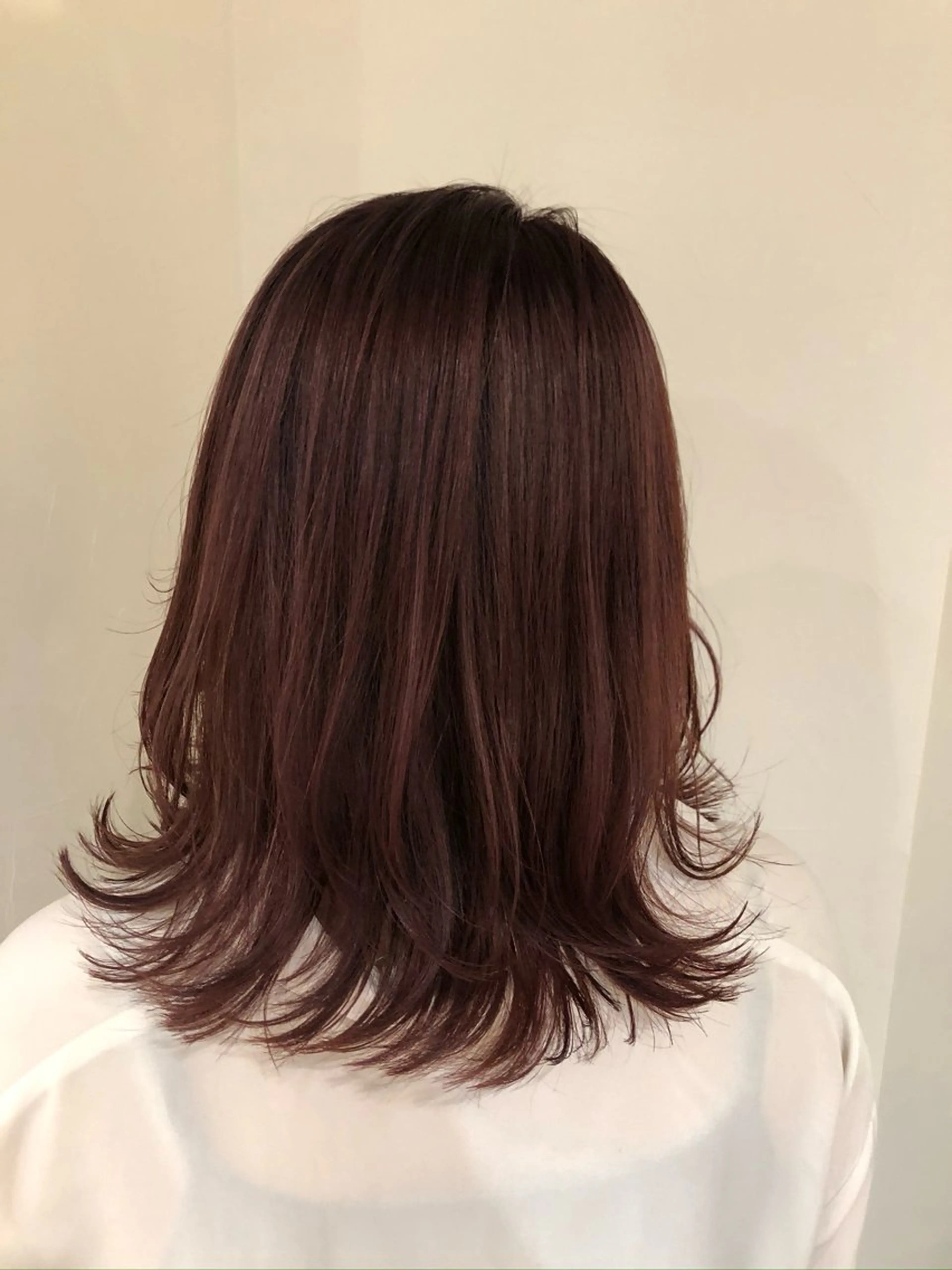 セミロング カラー ベージュカラー ブリーチ カシス ブリーチなしカラー ピンクカラー カット ヘアカラー トリートメント TELA HAIR南流山店所属・TELA HAIR Annaのヘアスタイル