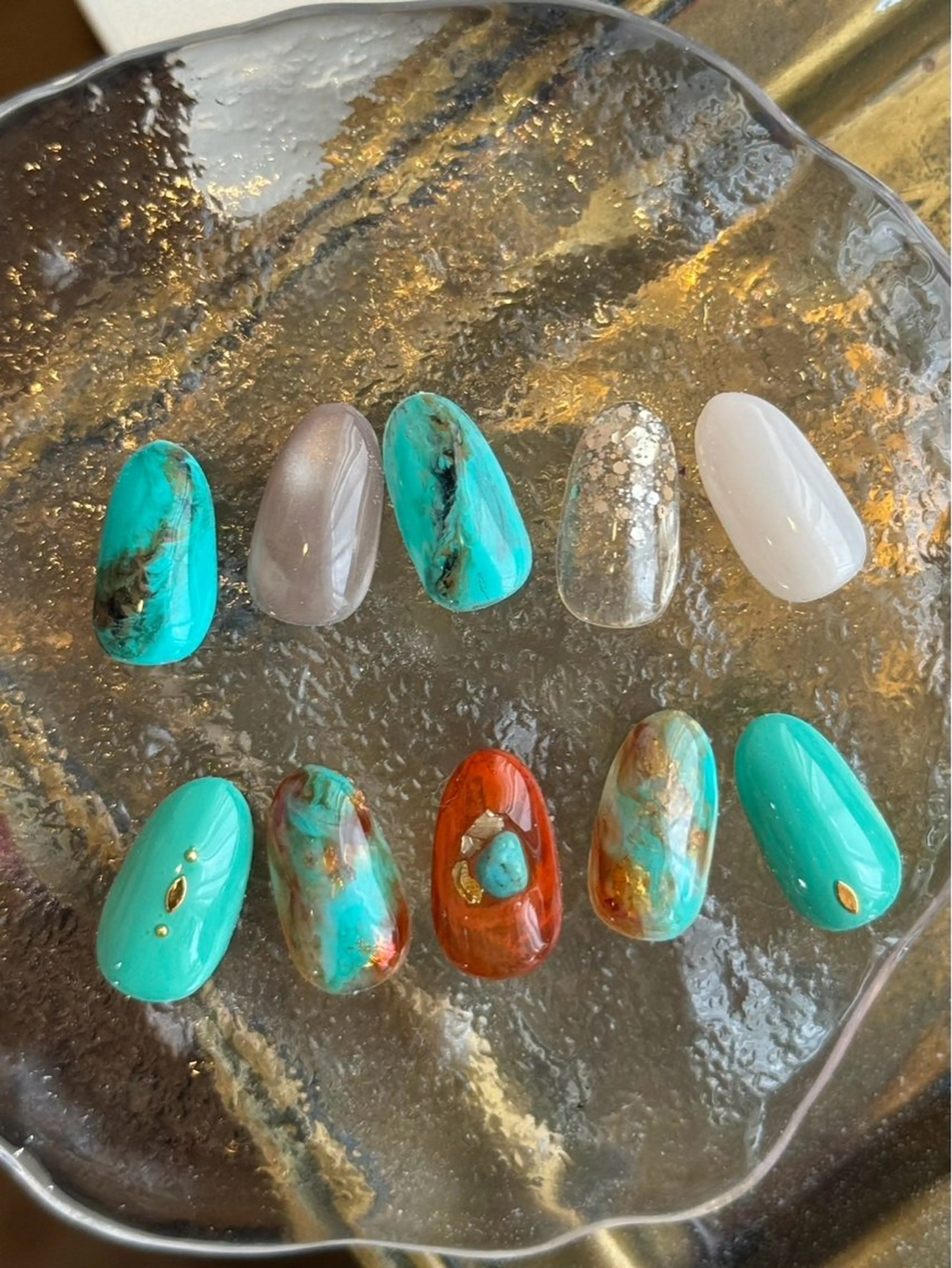 8月キャンペーンネイル🌴 （ドライケア込み）オフなしの写真