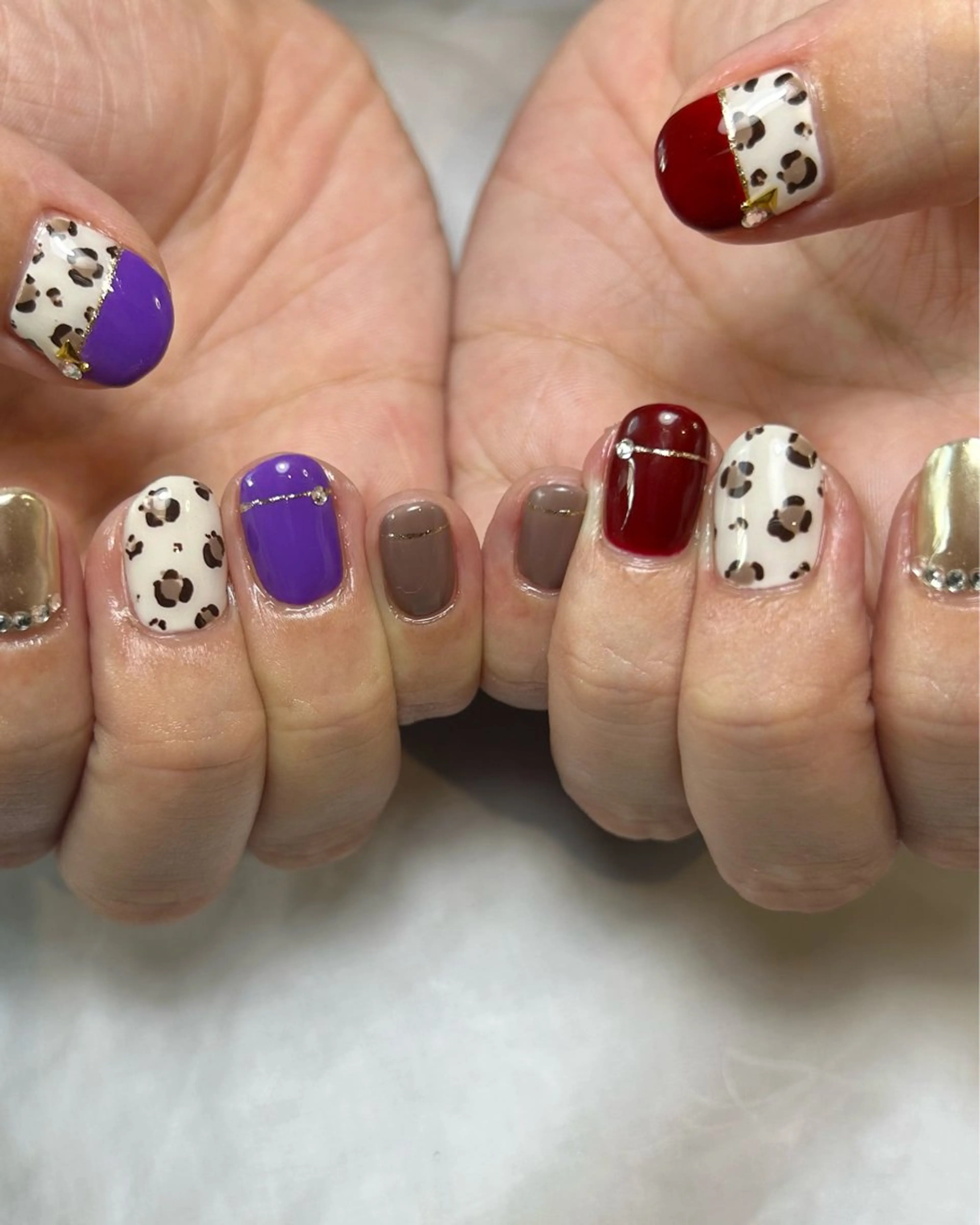 ネイル アニマル柄 持ち込み ハンドネイル Reflection marikoのネイルデザイン