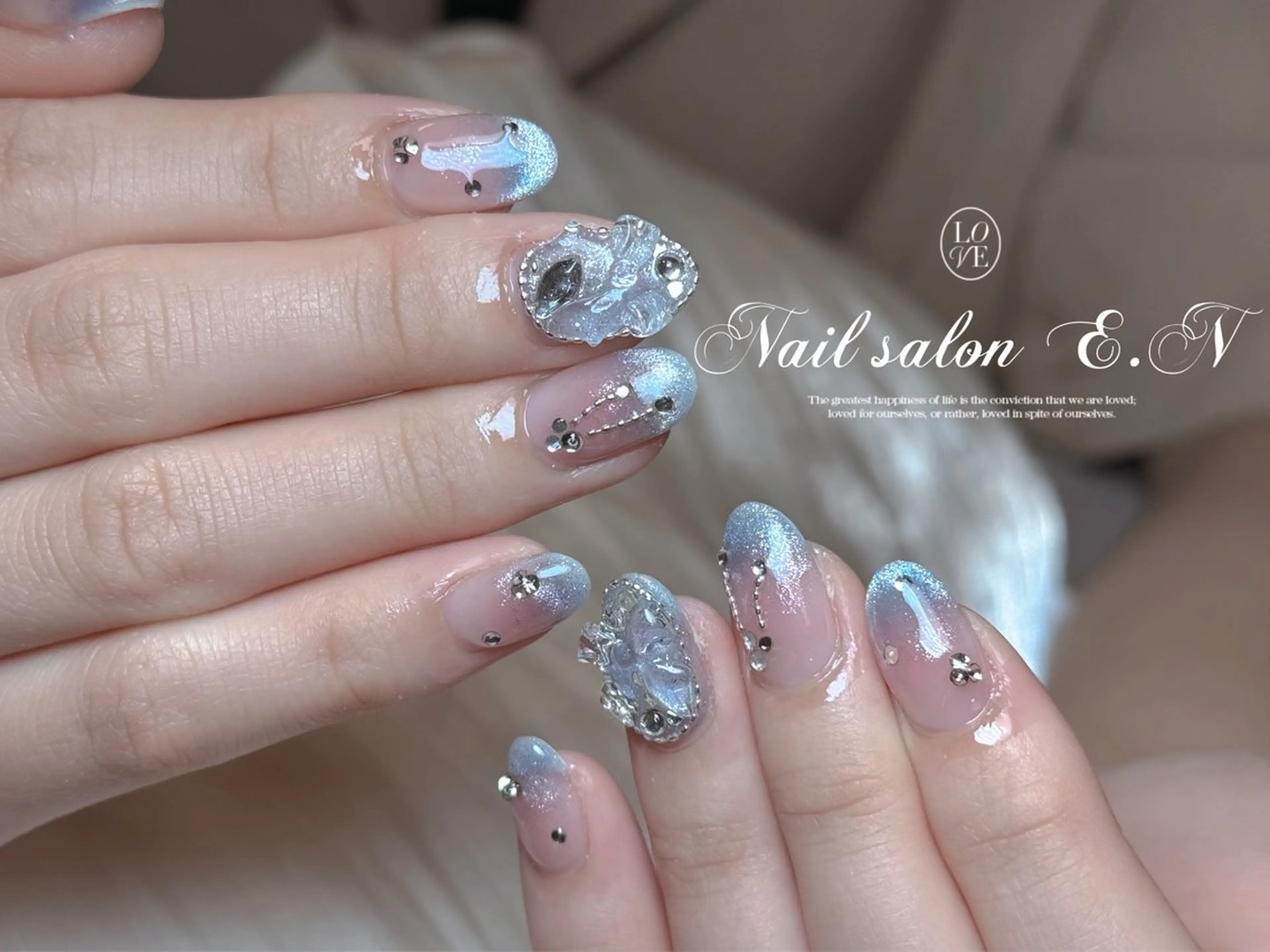 ネイル E.N🦋 長さ出し/持ち込みのネイルデザイン