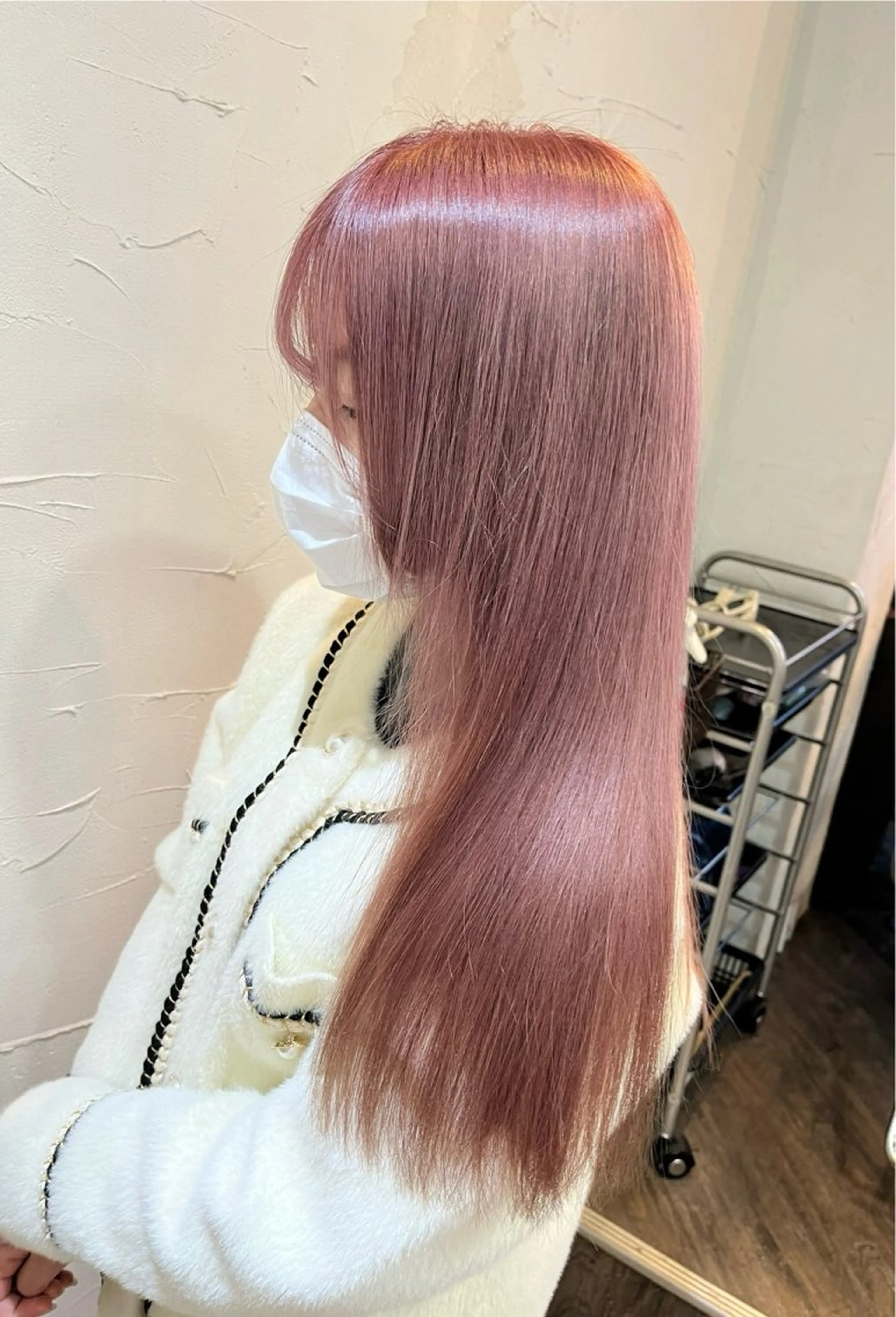ロング カラー ベージュカラー ブリーチ グレージュ ピンクカラー ピンクベージュ カット ヘアカラー トリートメント 🧸柔らかいベージュ カラー🧸氏家達哉のヘアスタイル