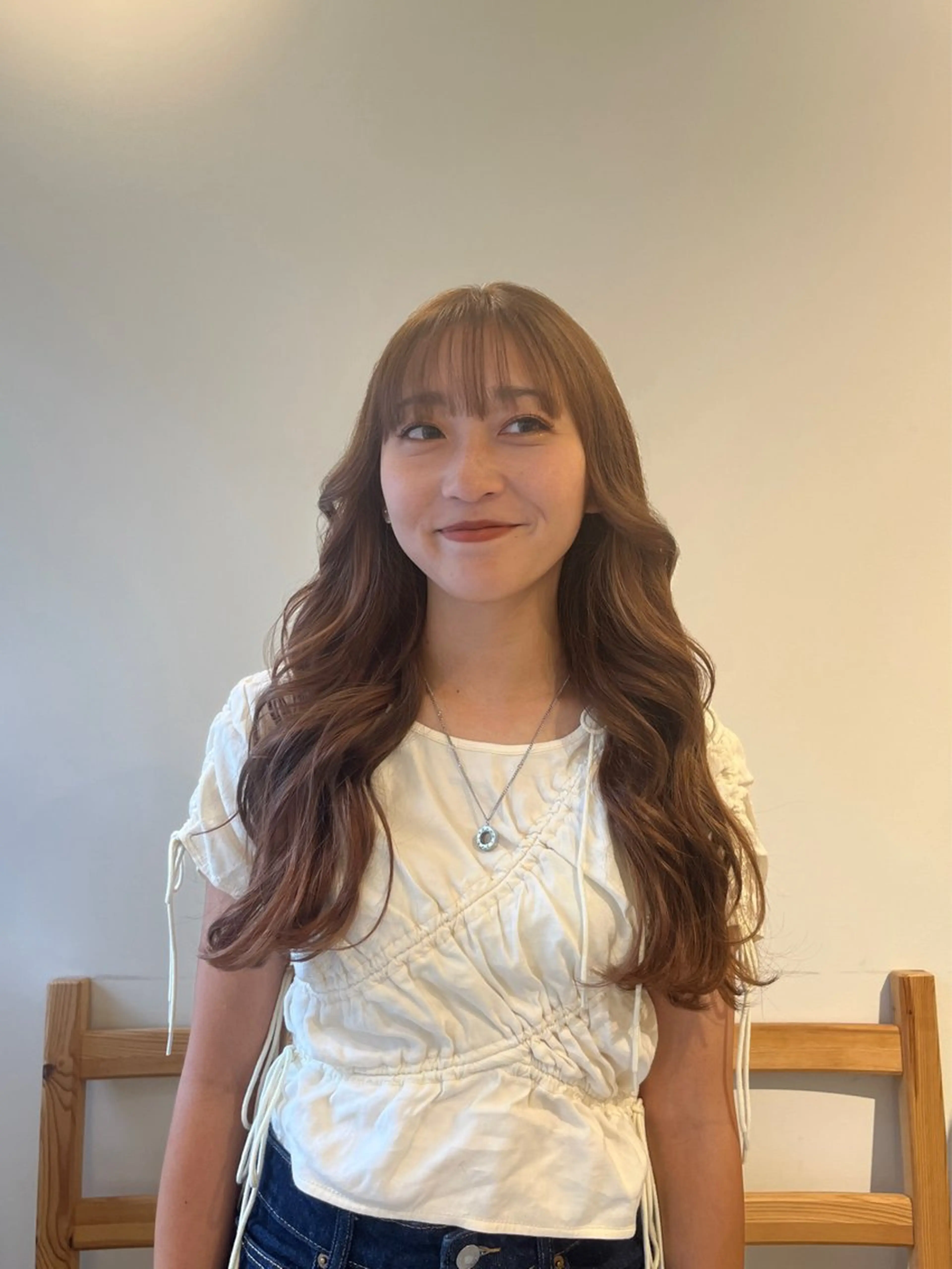 ロング カラー 荒井 茉凜のヘアスタイル