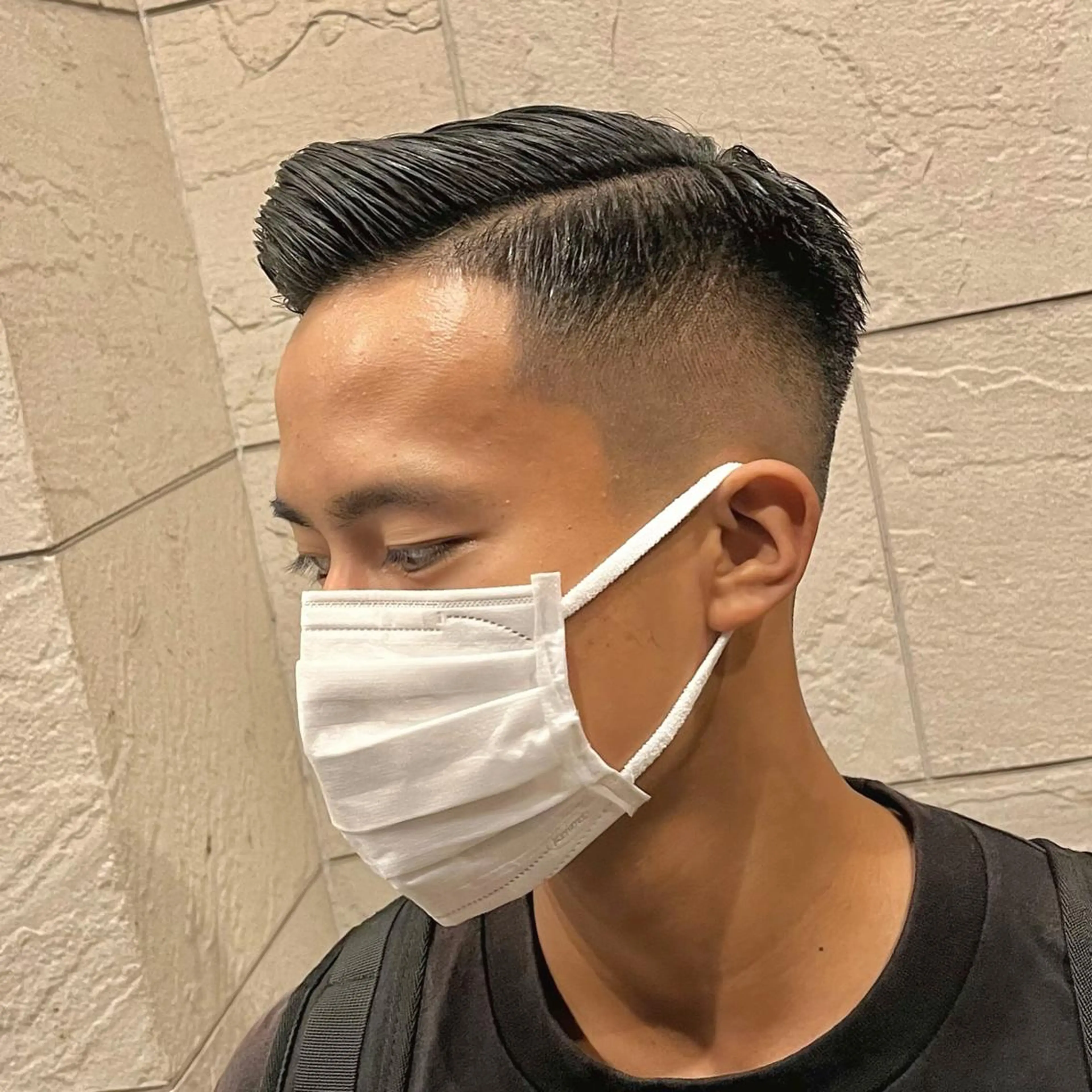 ショート メンズ フェードカット メンズパーマ スキンフェード スペインカール カット 立川/メンズパーマ 厚進太郎のヘアスタイル