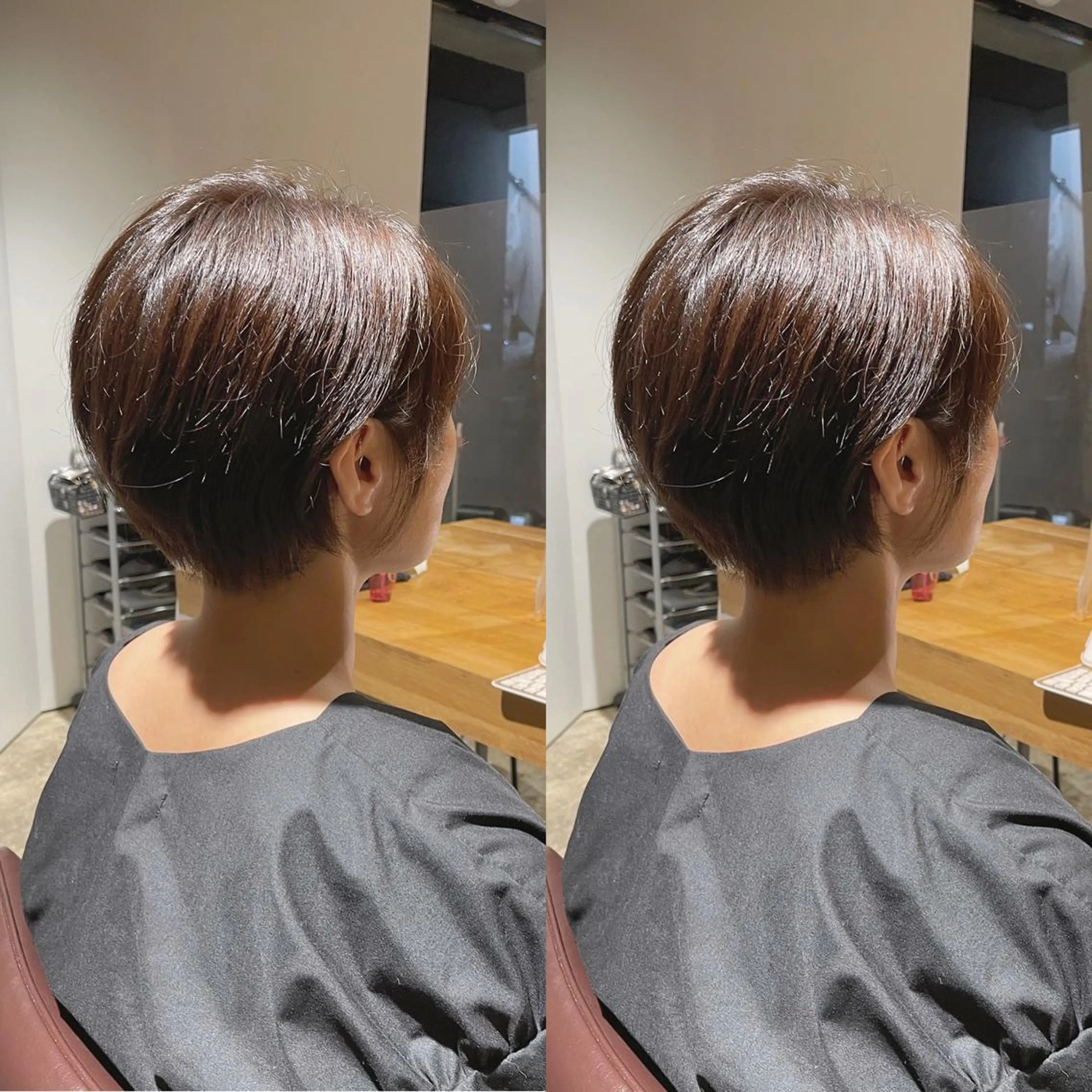 ショート ショートボブ ボブ くびれヘア ショートヘア Natural hair designing【ナチュラル　ヘアーデザイニング】所属・新井啓介 宇都宮美容師のヘアスタイル