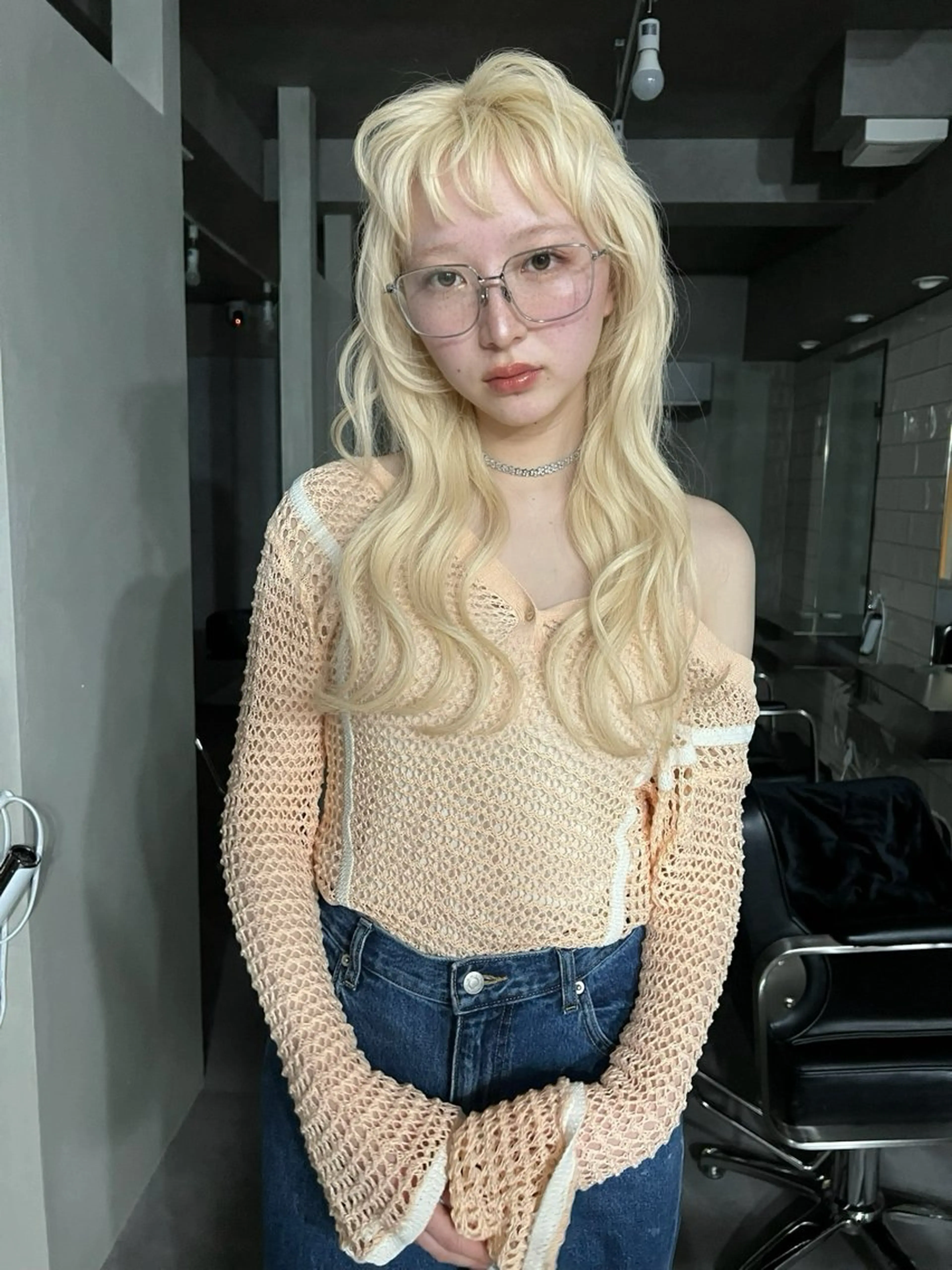 ロング カット ヘアカラー ブリーチ/ハイトーン レイヤー/Maanaのヘアスタイル