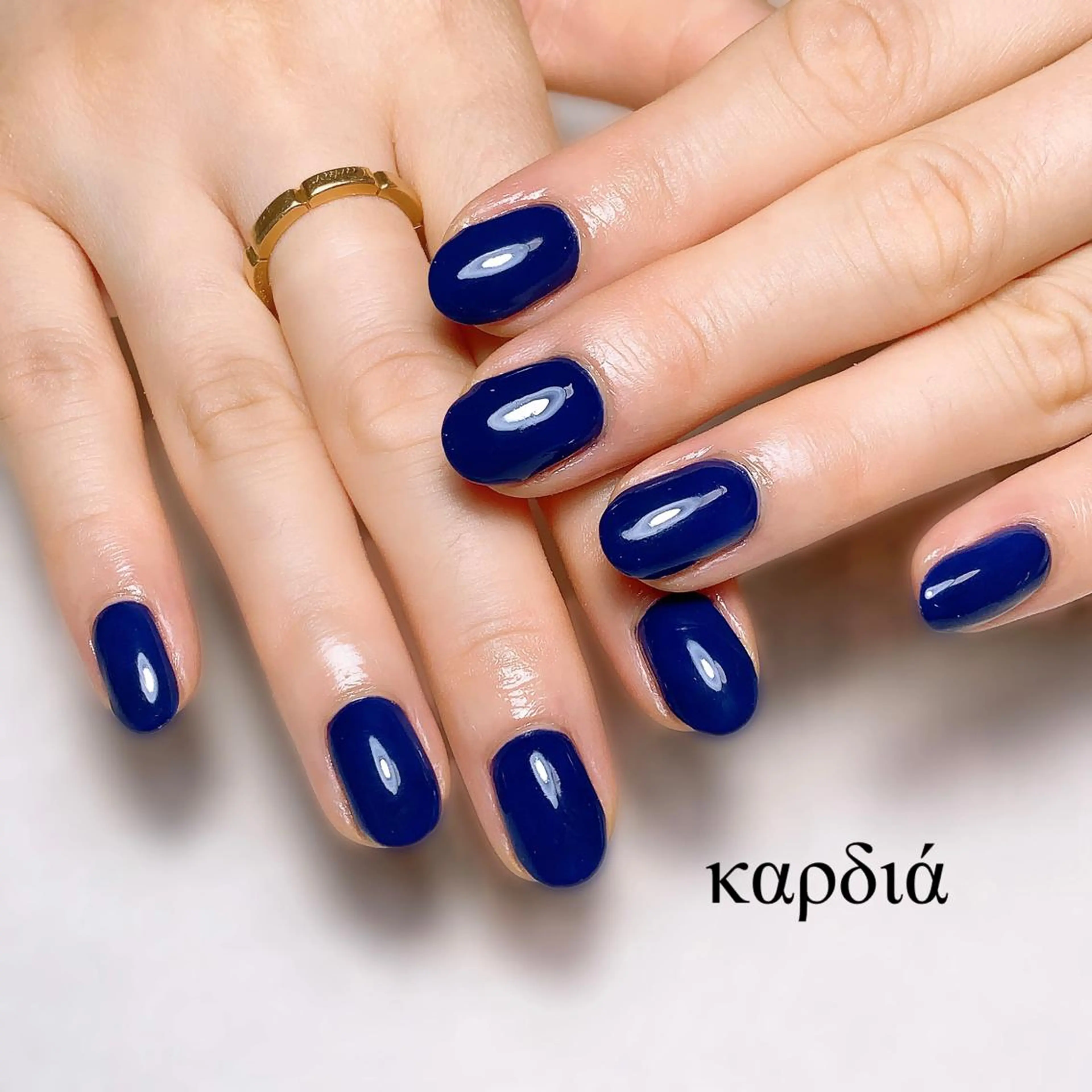 ネイル ハンドネイル καρδιά -ｶﾙﾃﾞｨｱ-のネイルデザイン