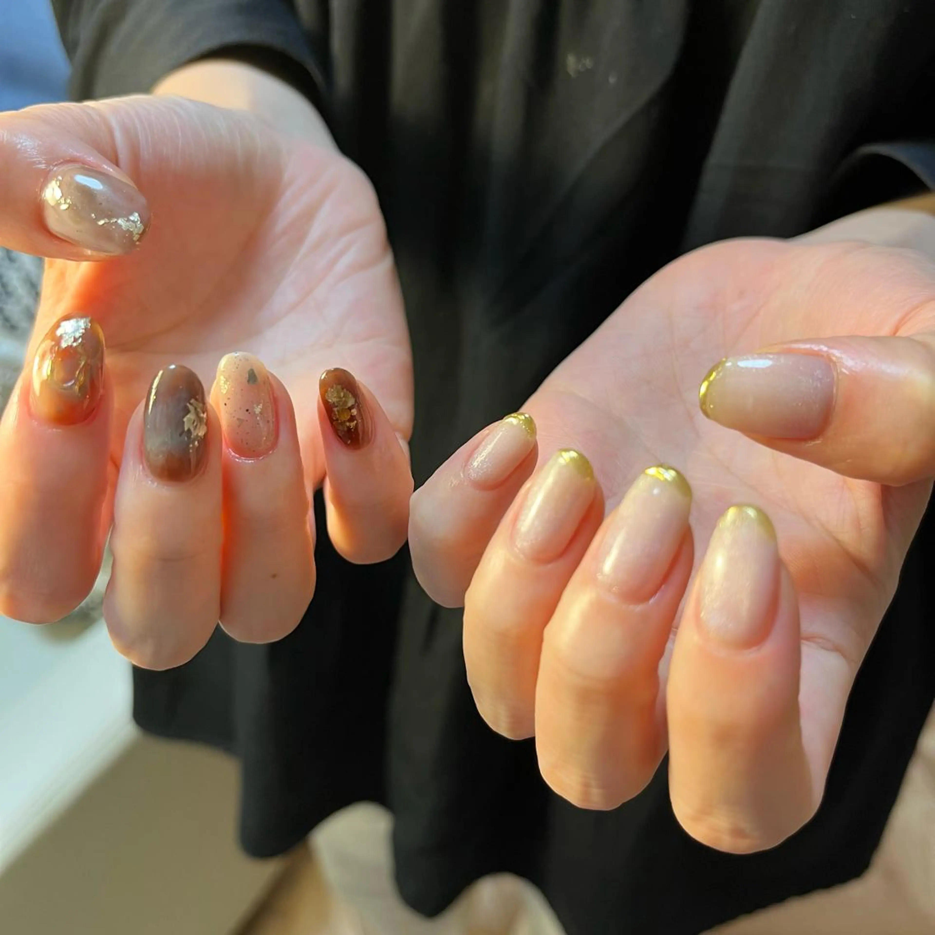 ネイル ハンドネイル Amber21.所属・Nagahama Akariのネイルデザイン