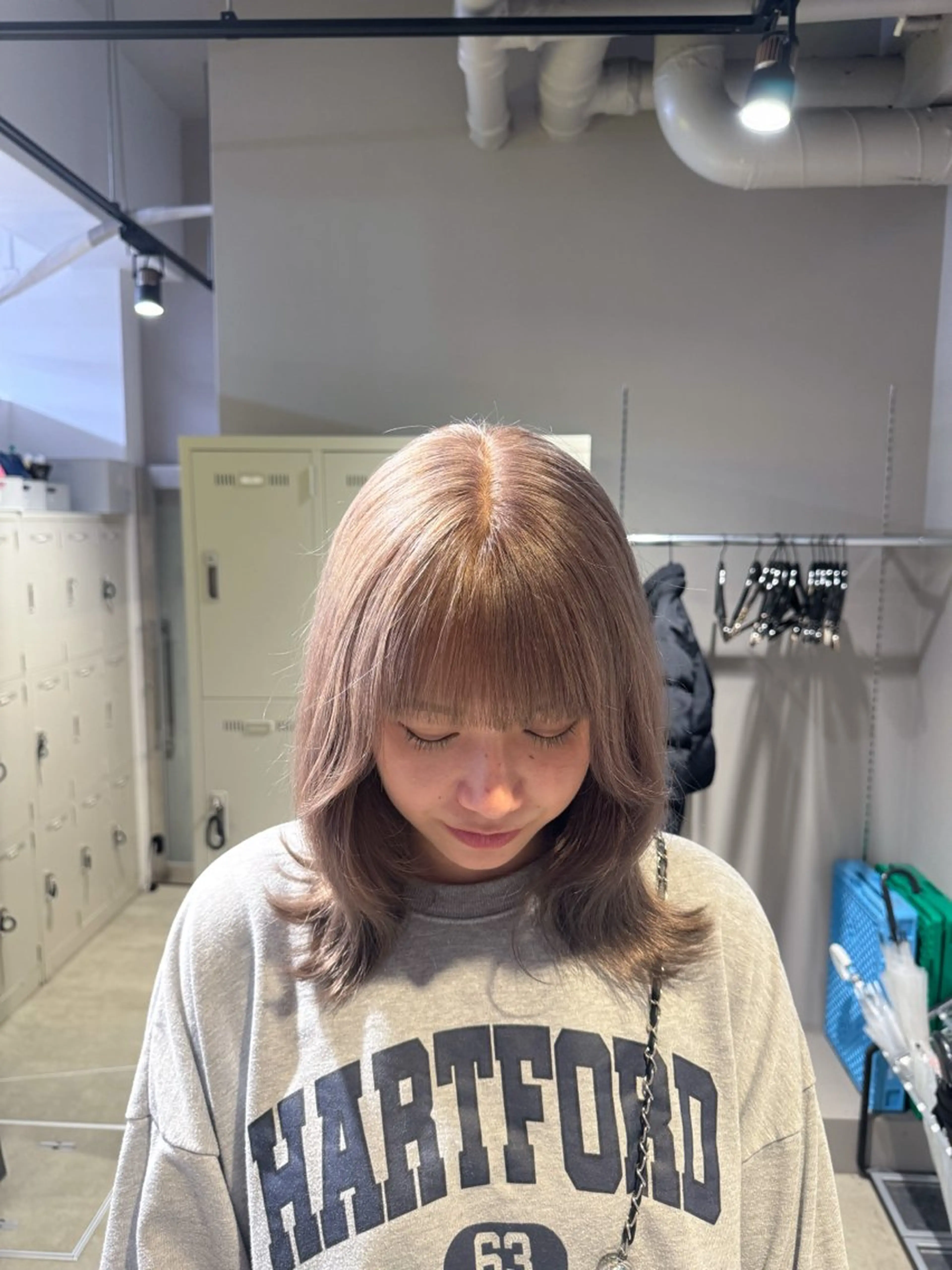 ミディアム カラー ヘアアレンジ Over hair_ misakiのヘアスタイル