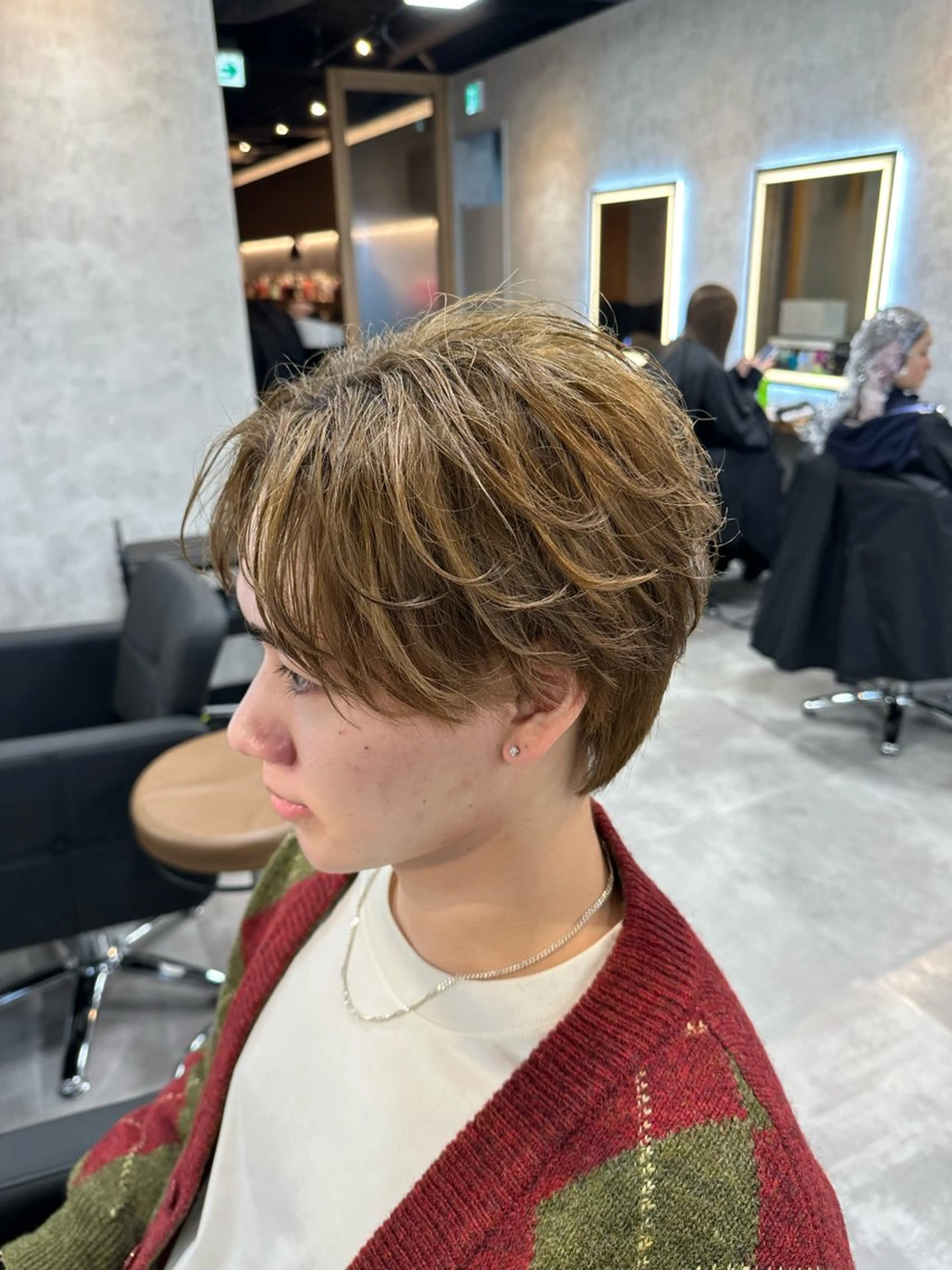 カラー メンズ メンズハイライト ハイライトカラー カット ヘアカラー 札幌美容室 /光👑のヘアスタイル