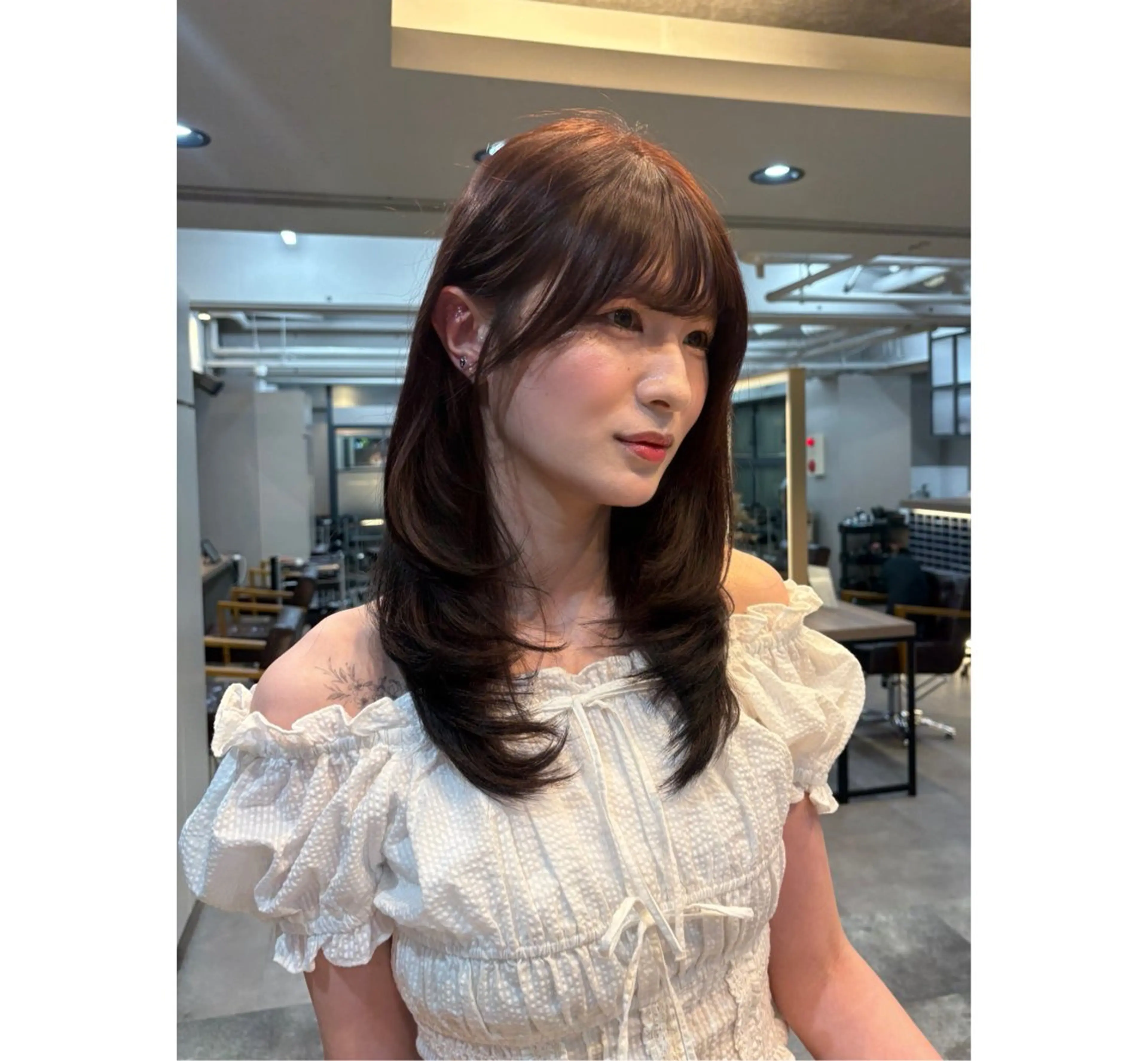 ロング カラー 韓国レイヤー/透明感 ♡YUUNAのヘアスタイル