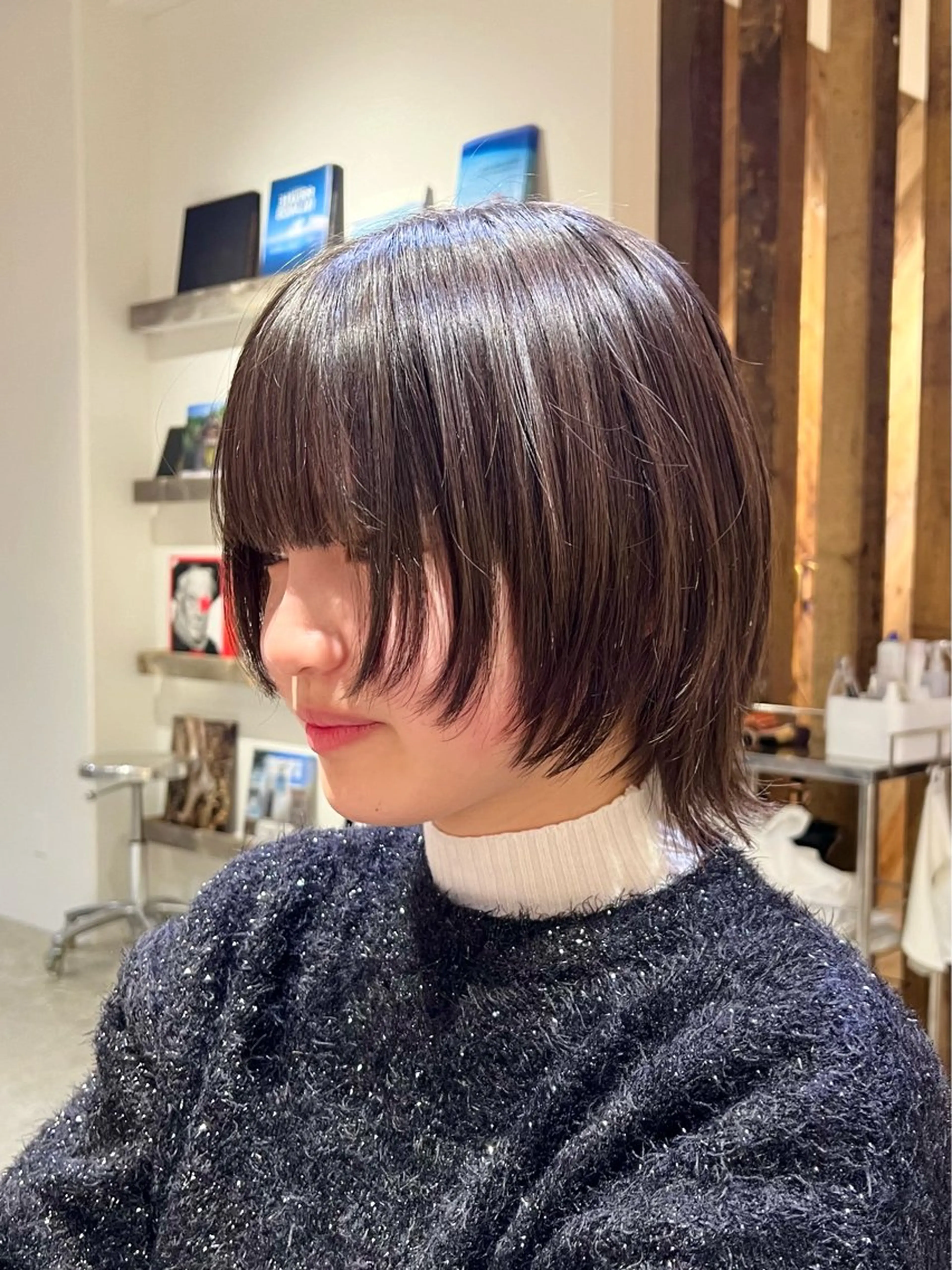 ショート ショートヘア トリートメント ウルフカット カット トリートメント FERiCIA所属・ウルフカット/ 今川尚睦のヘアスタイル