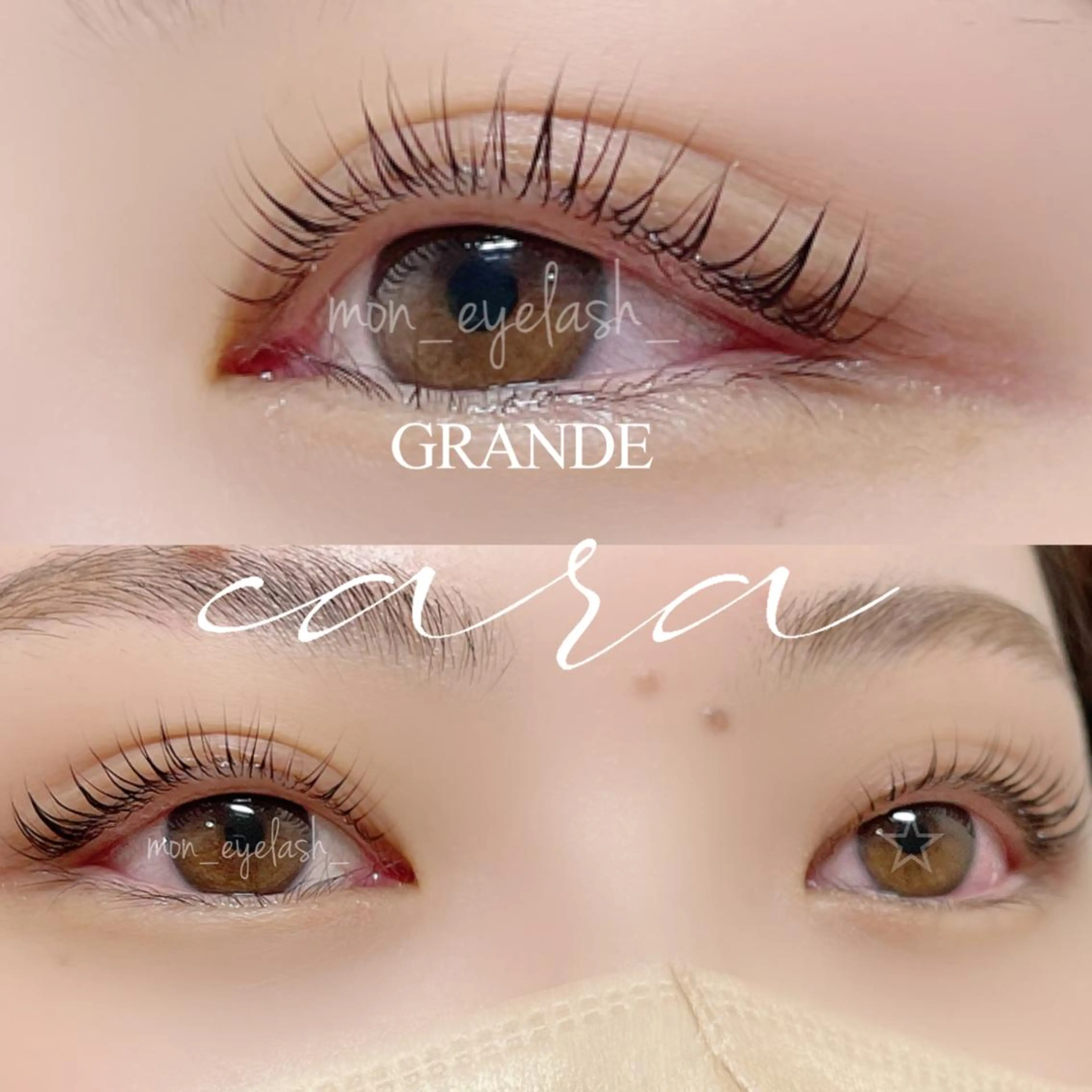 マツエク・マツパ アイブロウ パリジェンヌラッシュリフト マツパ GRANDEcara 栄 Miki🍀のマツエク・マツパデザイン