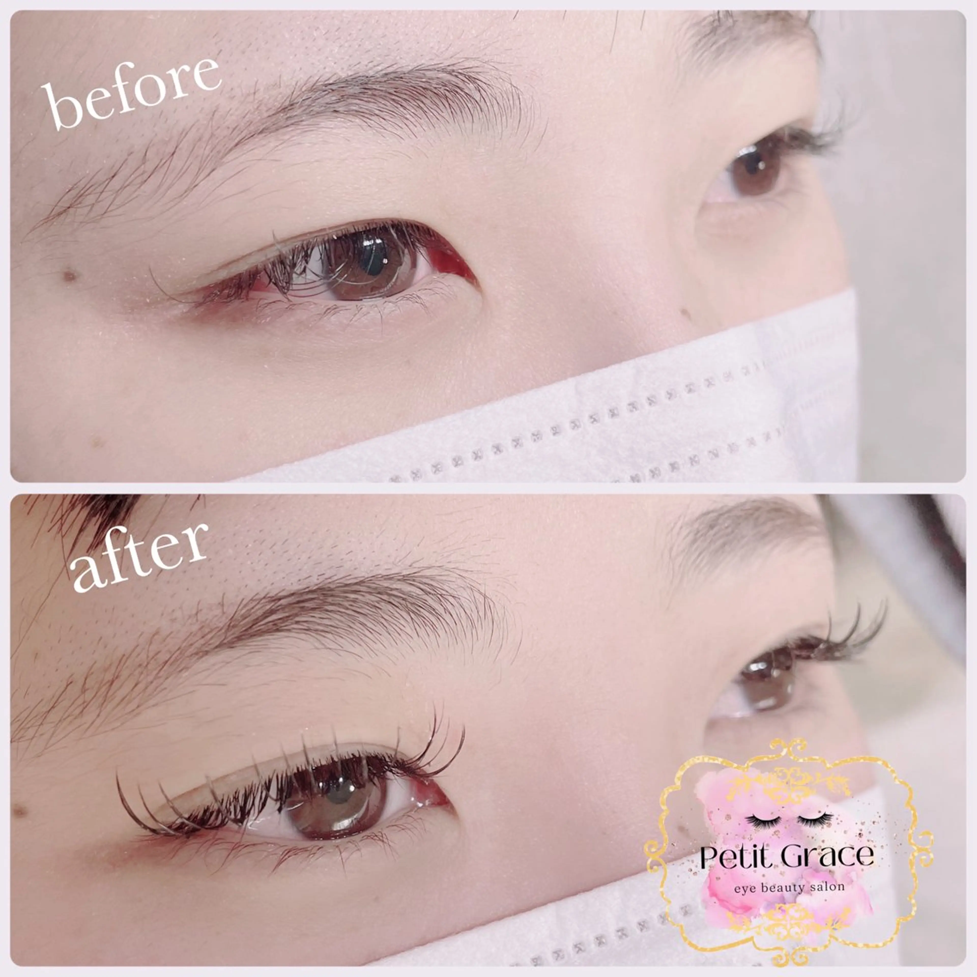 マツエク・マツパ フラットラッシュ Petit graceのマツエク・マツパデザイン