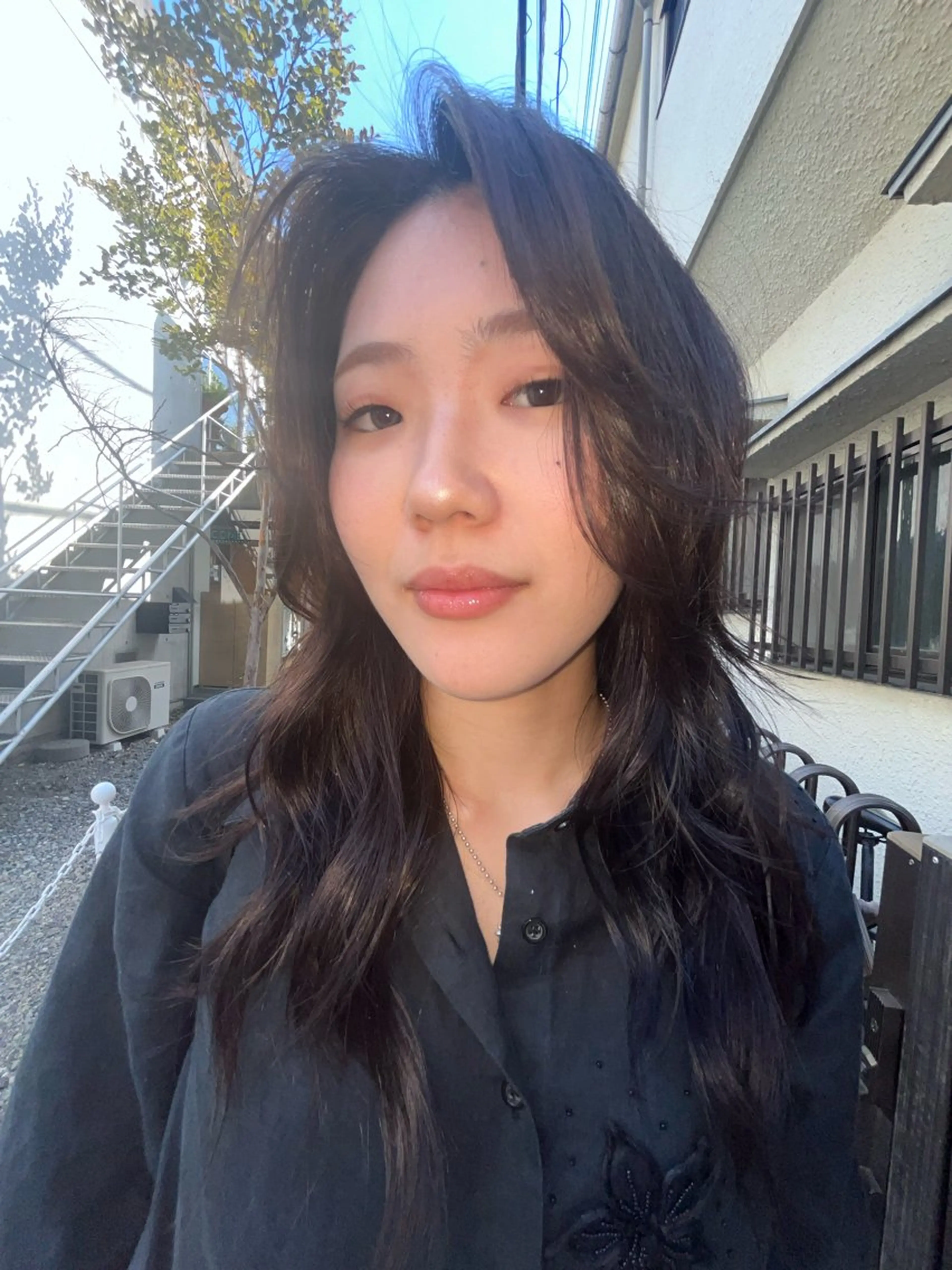 ロング ハッシュカット レイヤーカット ロング ウルフカット レイヤーカット\ウル フ　chinatsuのヘアスタイル