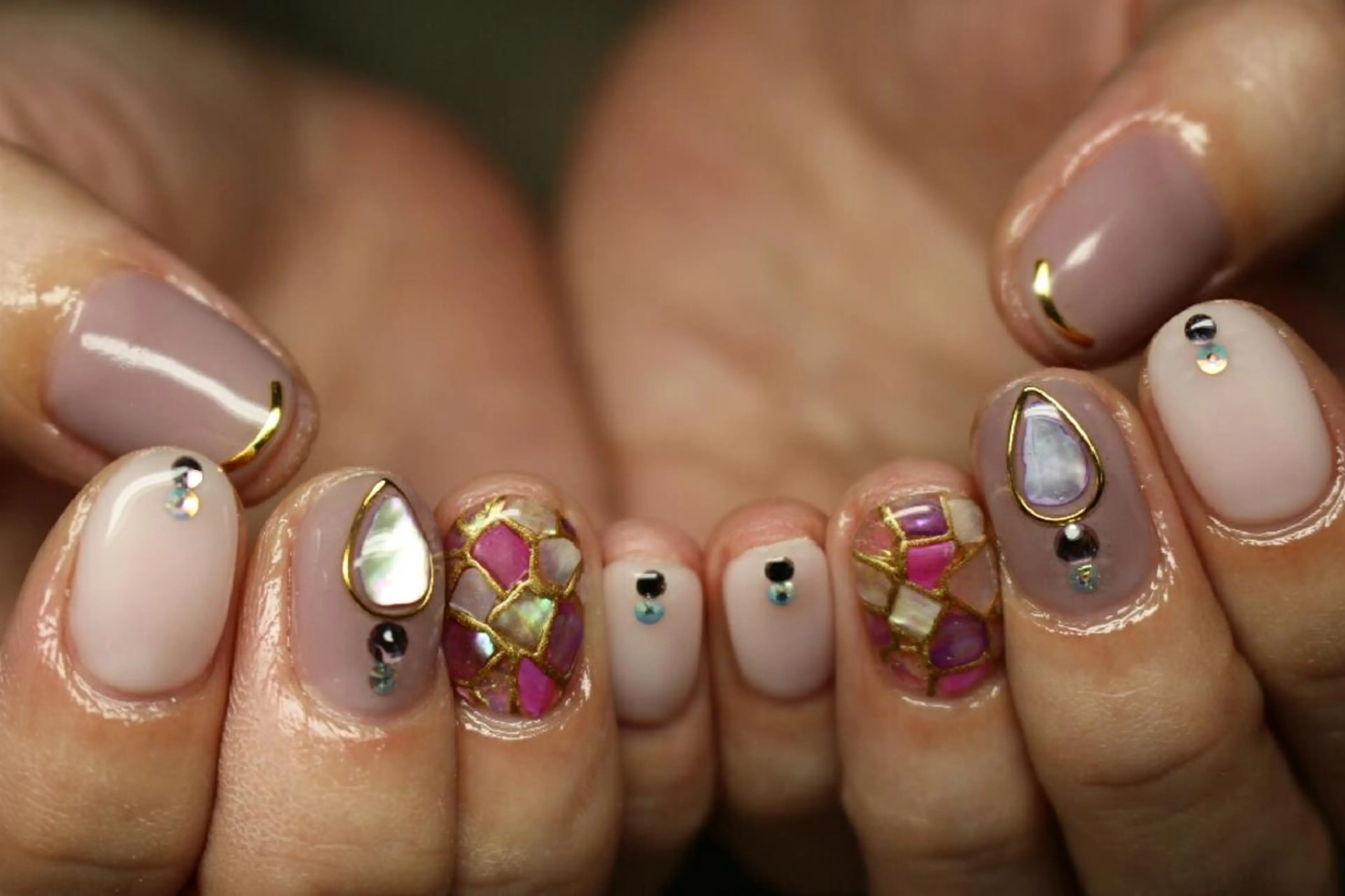 ショート ネイル yu-a☆  ネイル ＆ホワイトニングのネイルデザイン