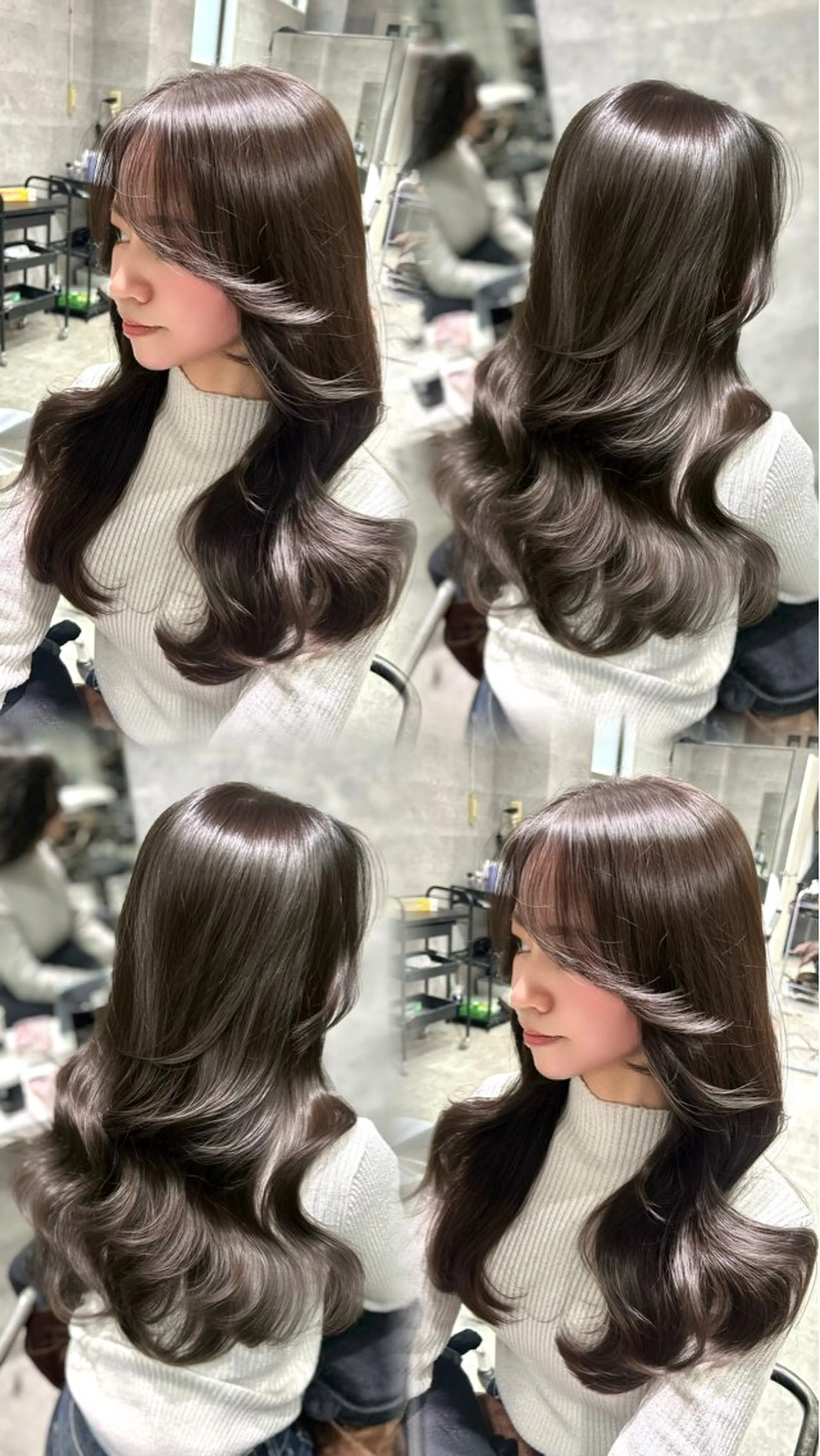 ロング 韓国風ヘア 似合わせカット カット ヘアカラー _WHITE難波店[アンダーバーホワイト]所属・艶カラー/髪質改善 /韓国風/中村嘉秀のヘアスタイル