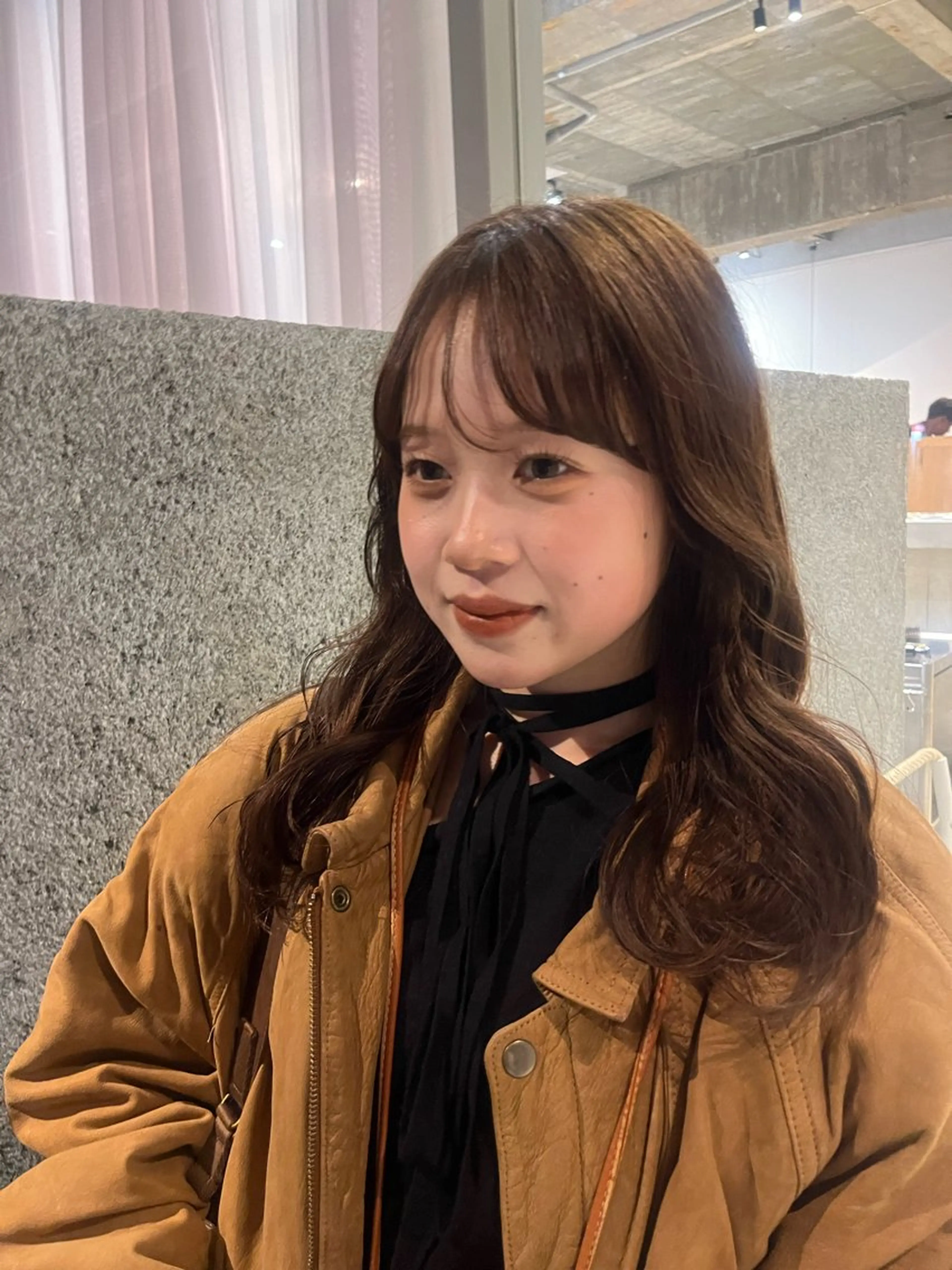 ロング カラー 透明感カラー ヘアカラー 藤井 美歩/赤髪のヘアスタイル