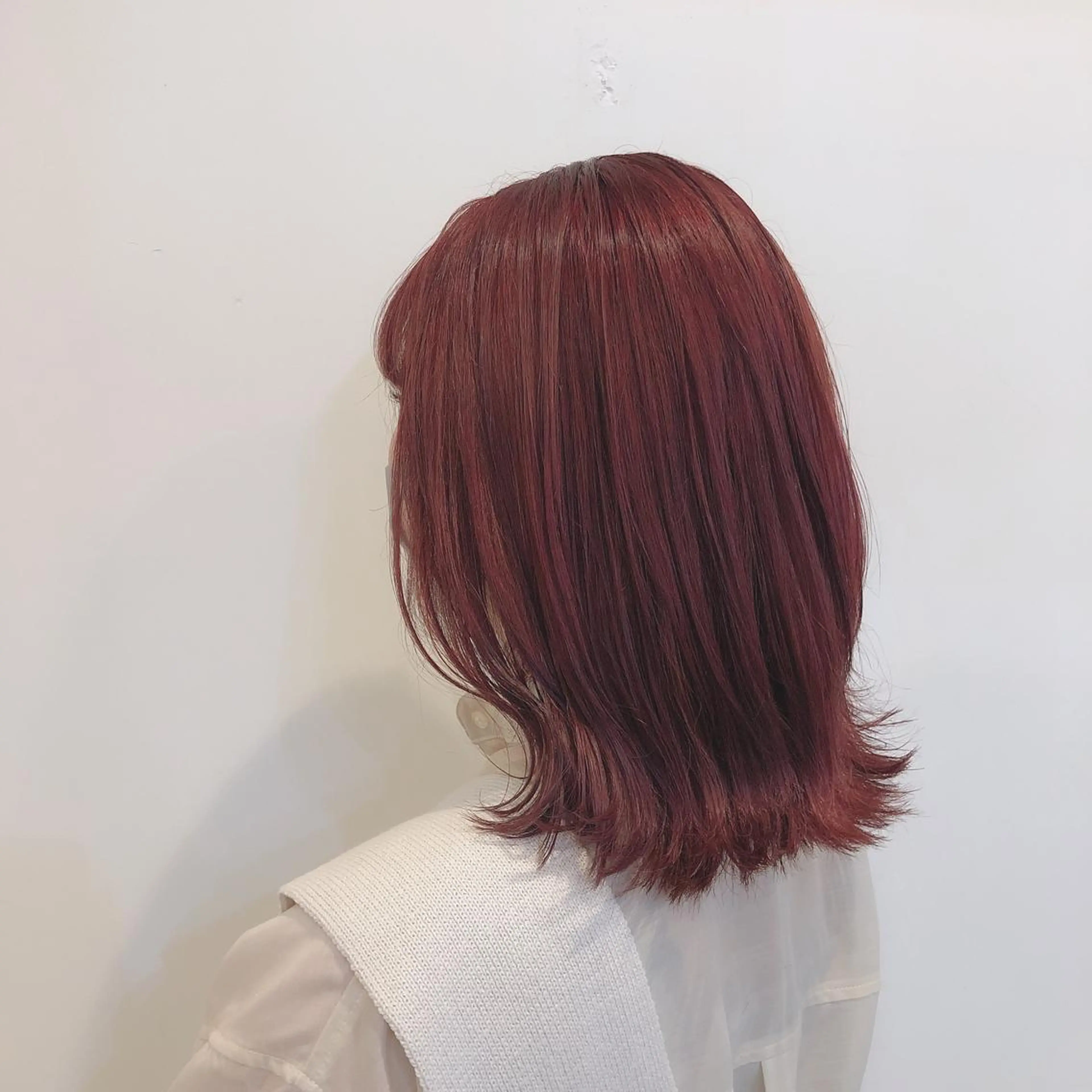 ミディアム カラー 田中 美優のヘアスタイル