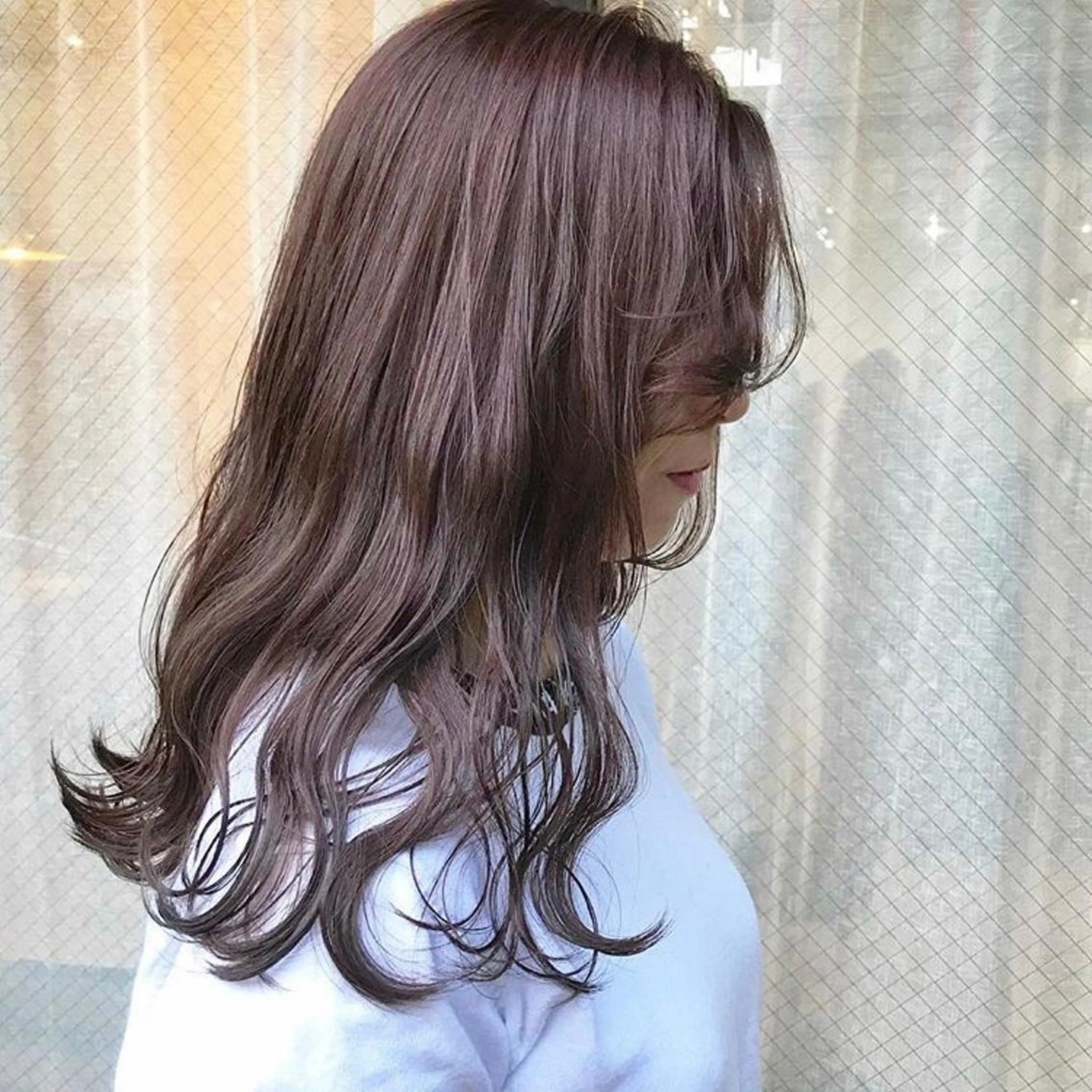 セミロング カラー ヘアカラー トリートメント レイヤー/顔周り /AKARIのヘアスタイル