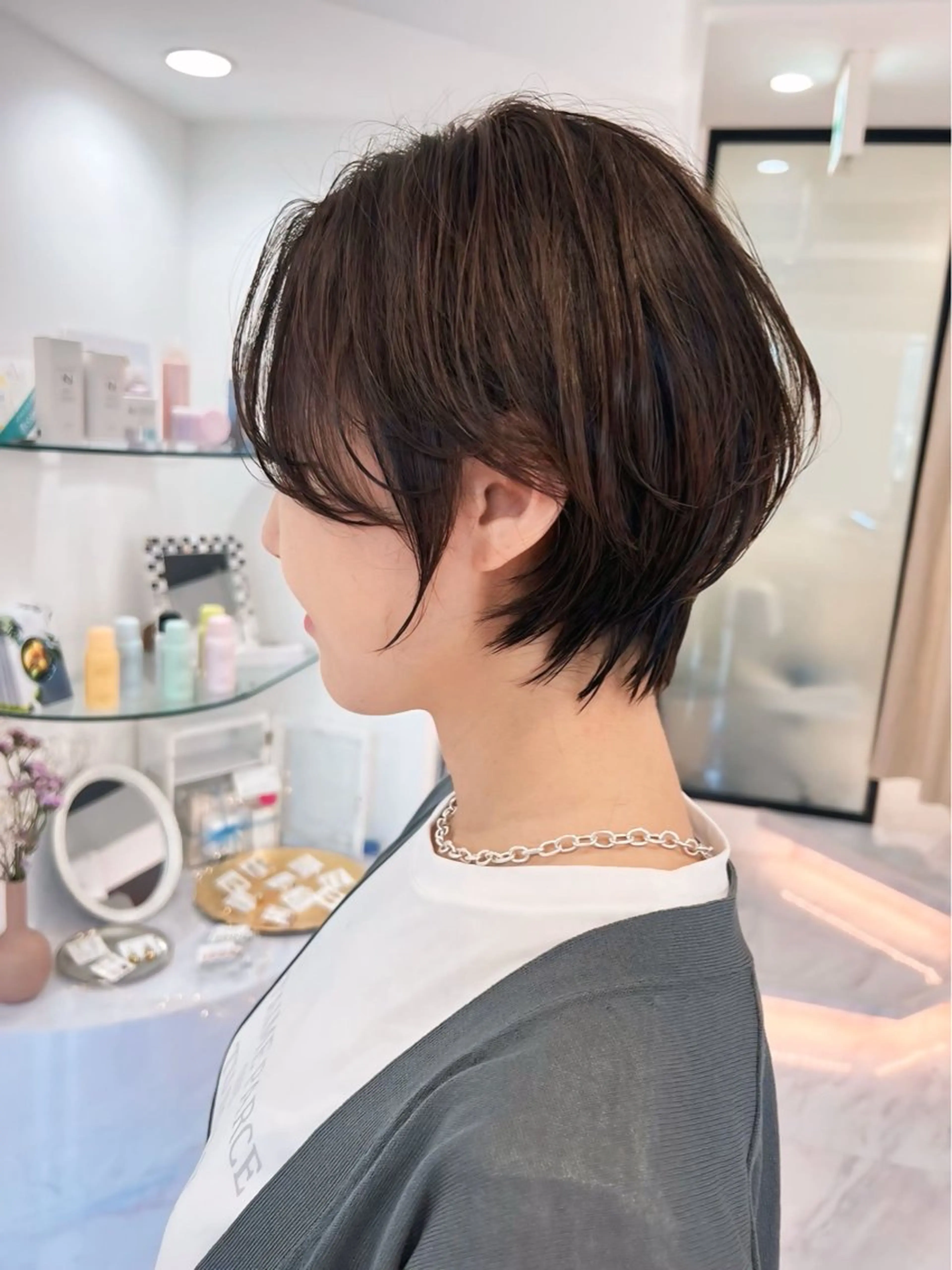 ショート カラー ショートヘア カット ヘアカラー ショート/丸み/ 小顔/ERIのヘアスタイル