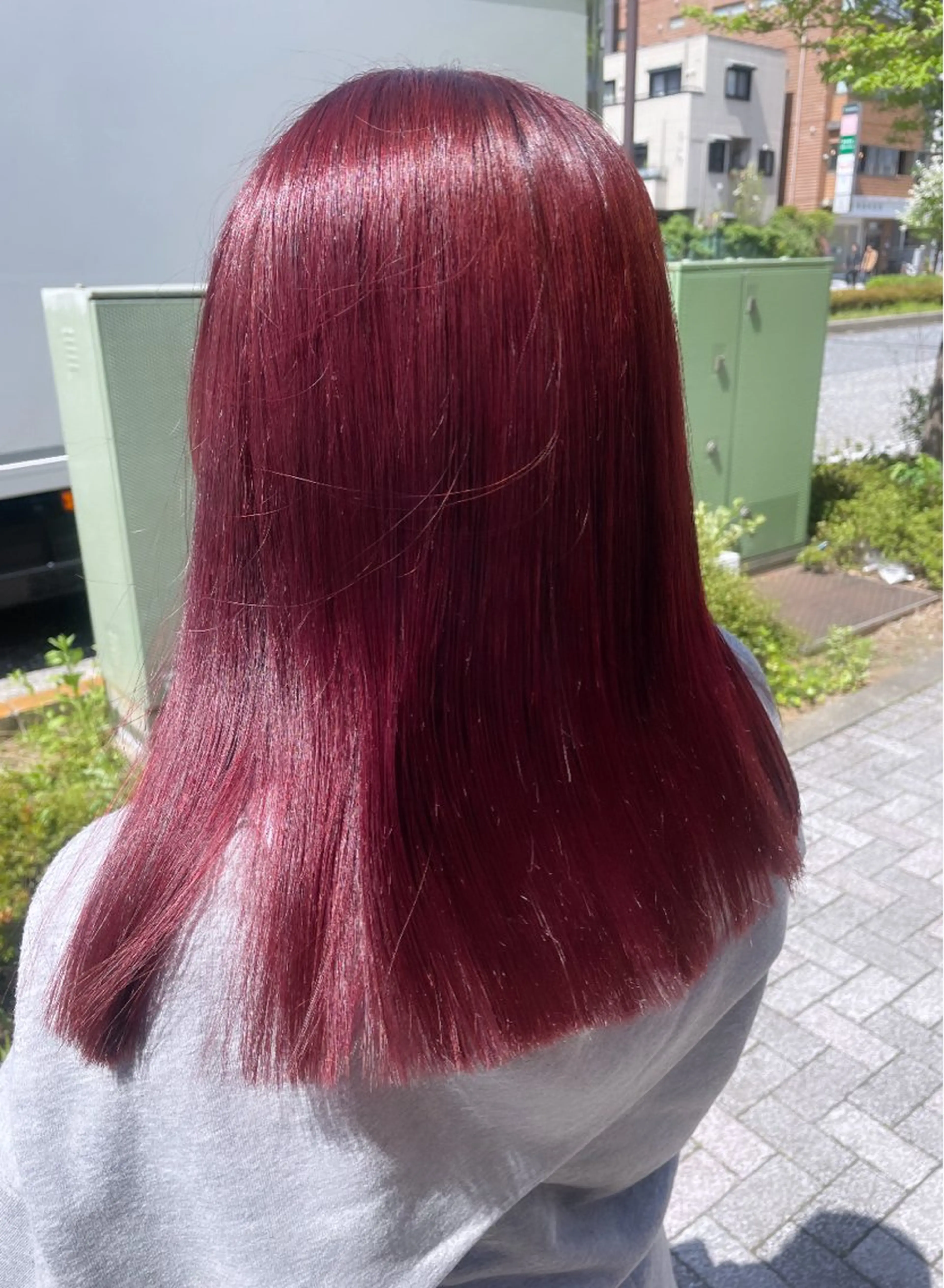 セミロング カラー ヘアカラー トリートメント 💞暖色カラー 💞risaのヘアスタイル