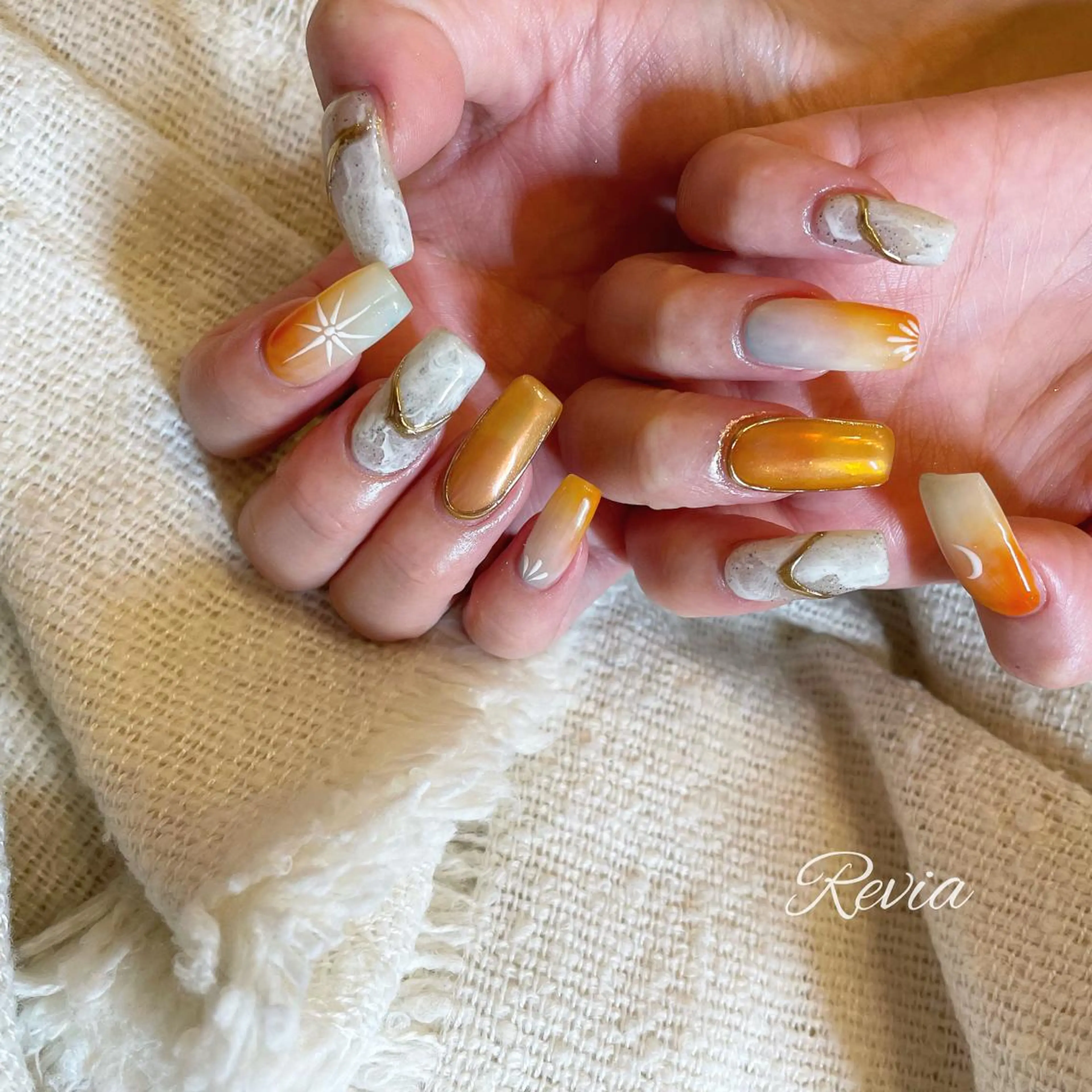 ネイル ハンドネイル revia所属・ERI Nailistのネイルデザイン