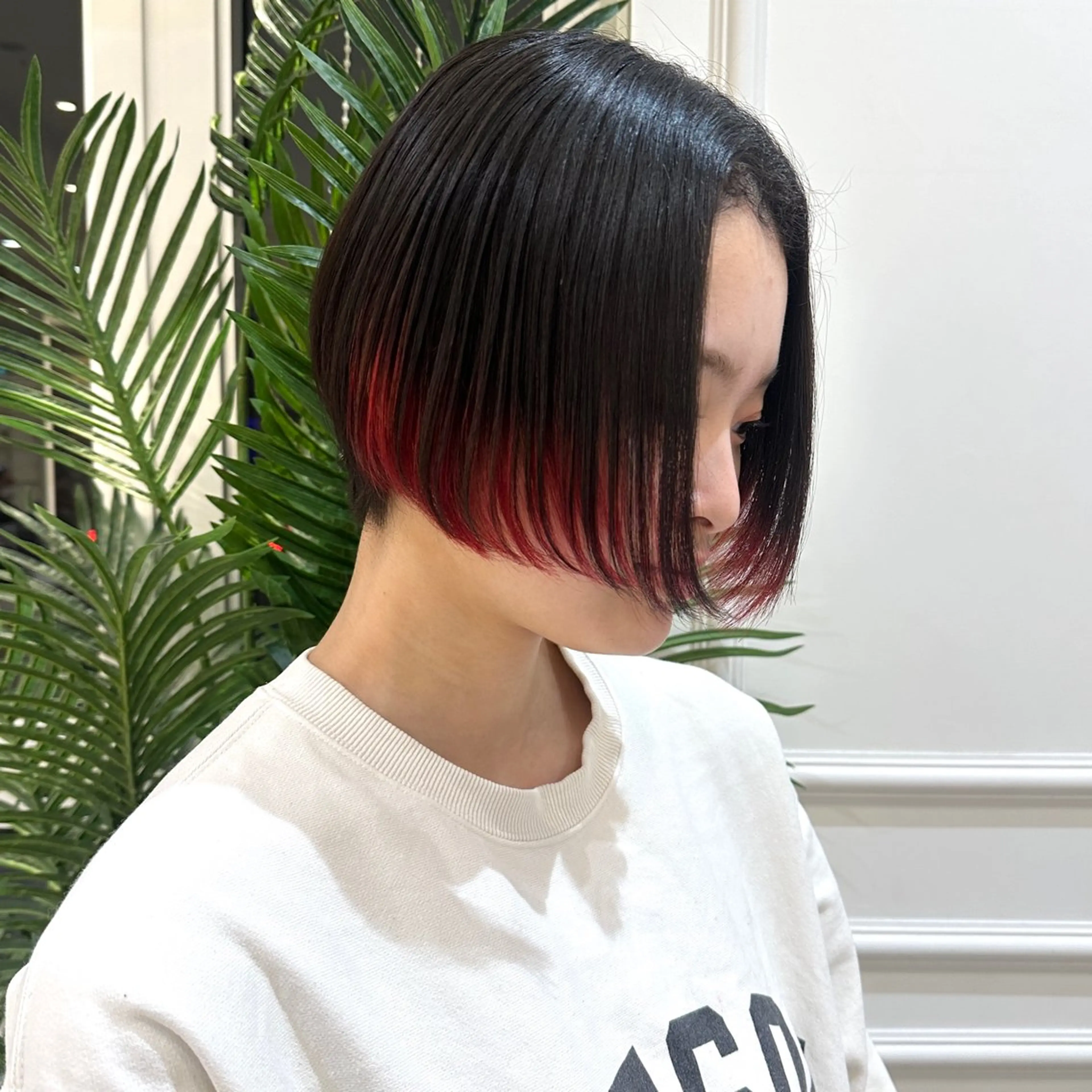 ショート カラー グラデーションカラー ヘアカラー レイヤーカット/ ハイトーンchimiのヘアスタイル