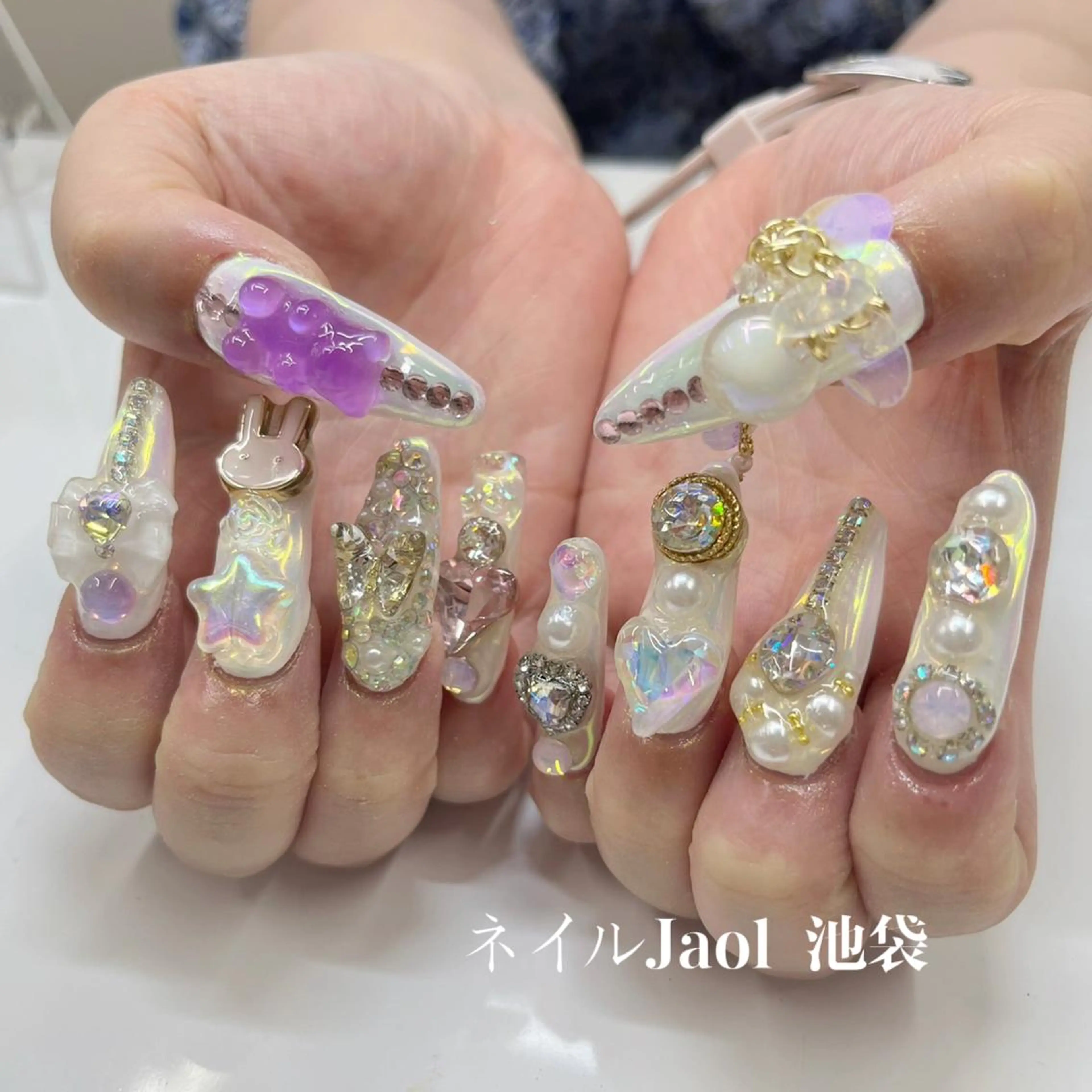 🎀スカルプ/長さ出しパーツ付け放題💅 ◆スカルプオフ¥2200(+1時間) ジェルオフ¥500(+30分)の写真