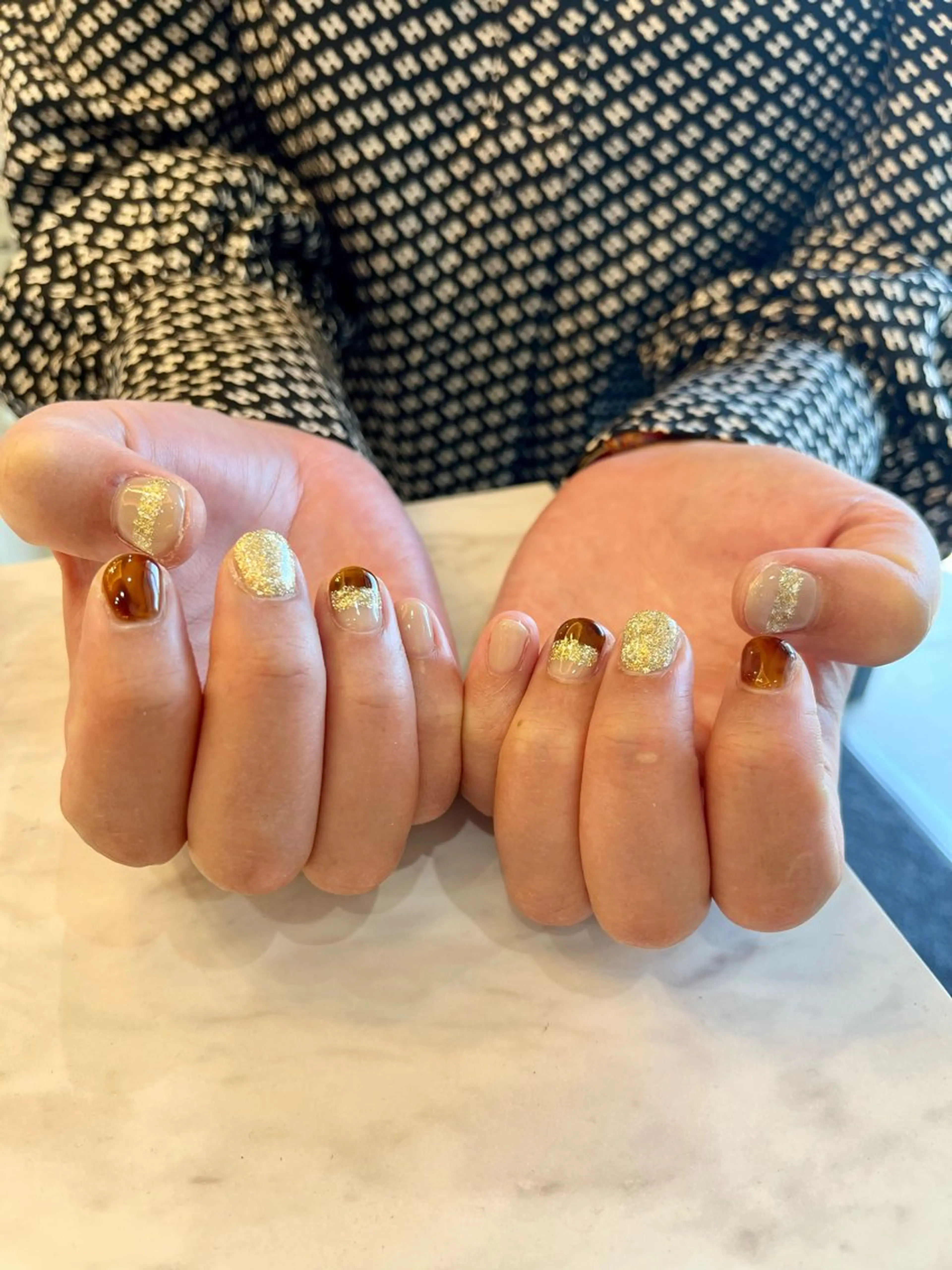 ネイル べっ甲ネイル arl nail💅yuriのネイルデザイン