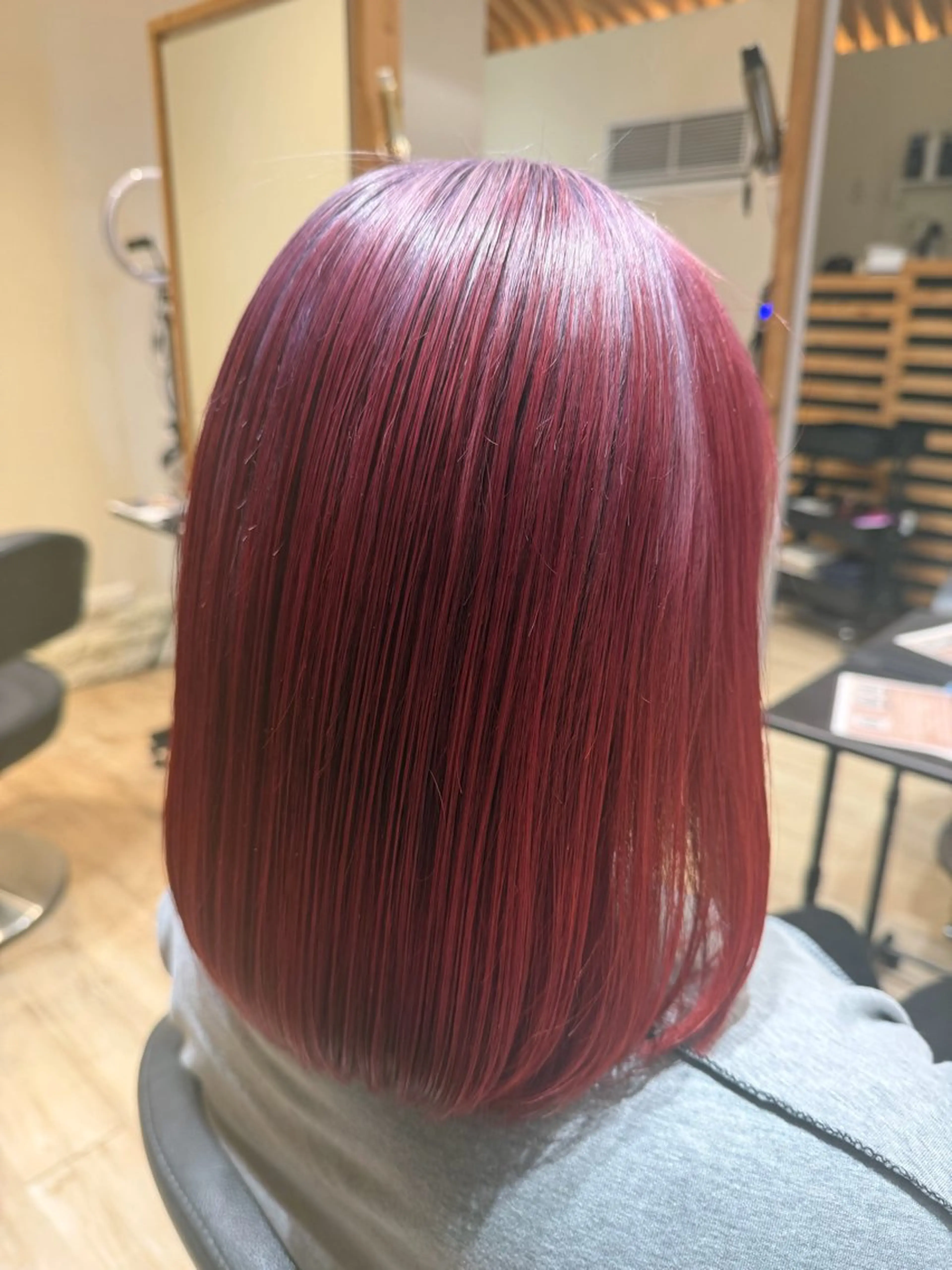 ミディアム ヘアカラー 関口 友行のヘアスタイル