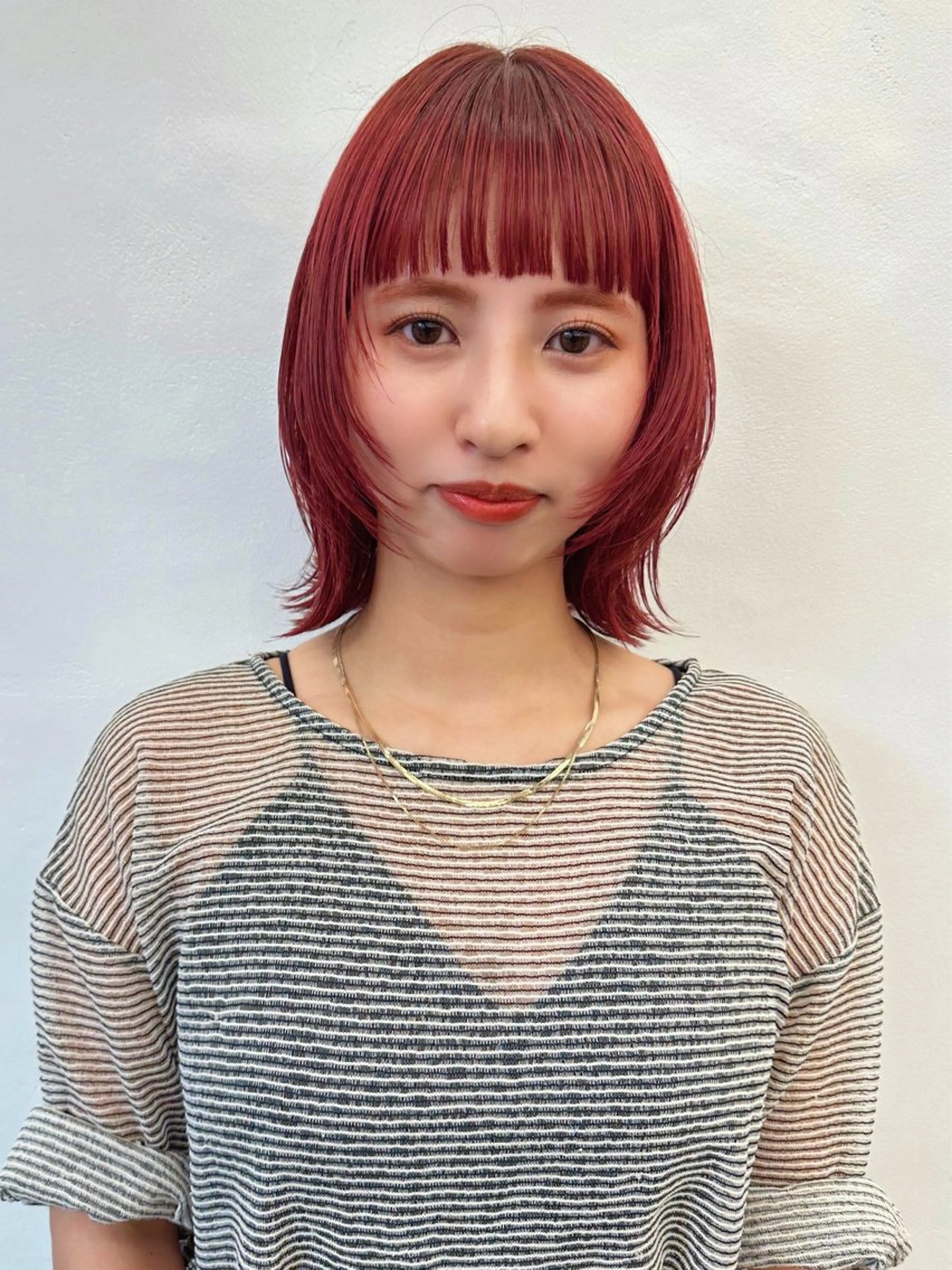 【 オレンジ系限定 🌹‎】🌈ブリーチ無しダブルカラー 🌈 暖色 🍊オレンジカラー🍊の写真