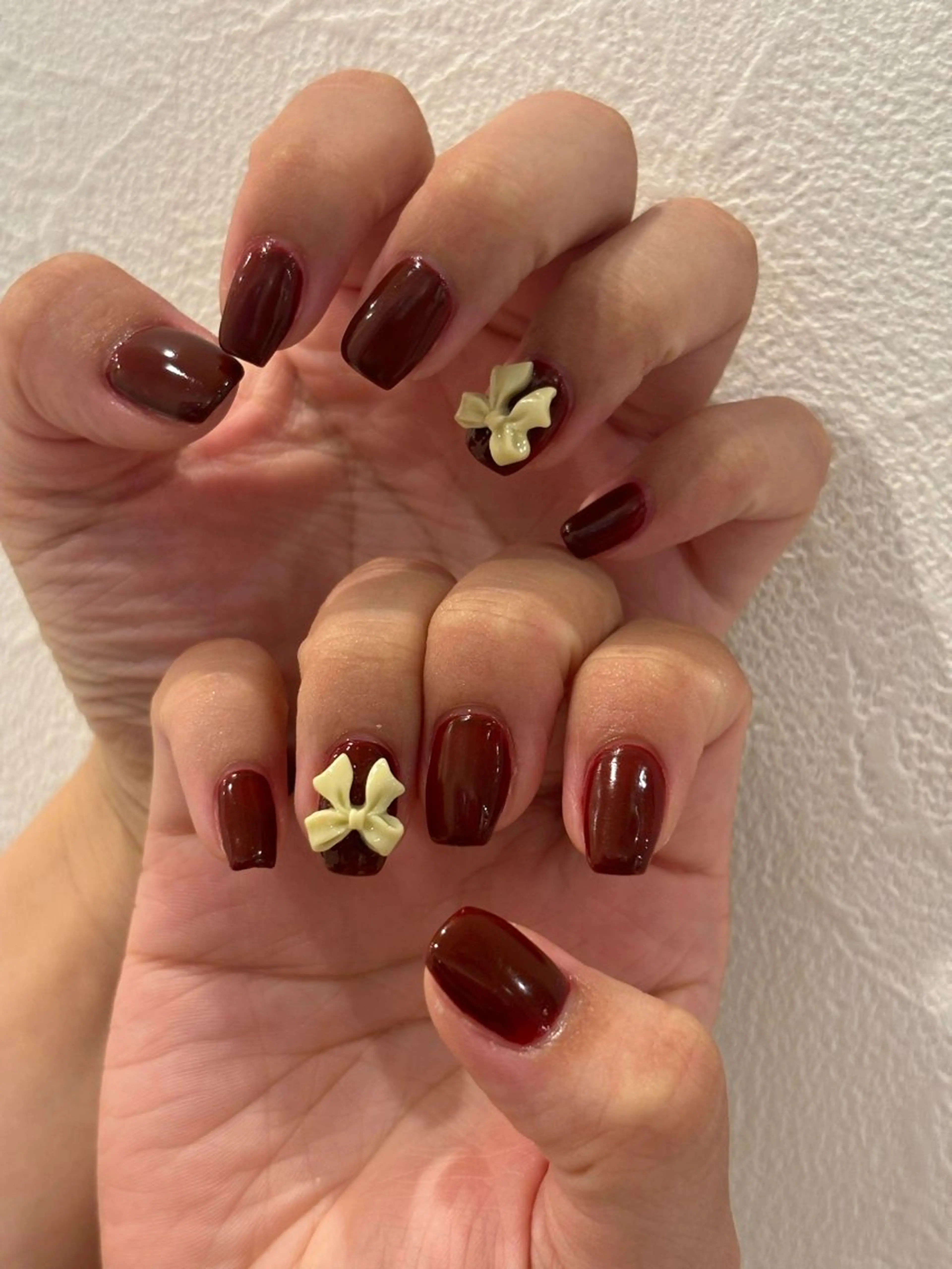 ネイル リボン ハンドネイル Ann. nail.tokyo所属・Ann nailのネイルデザイン