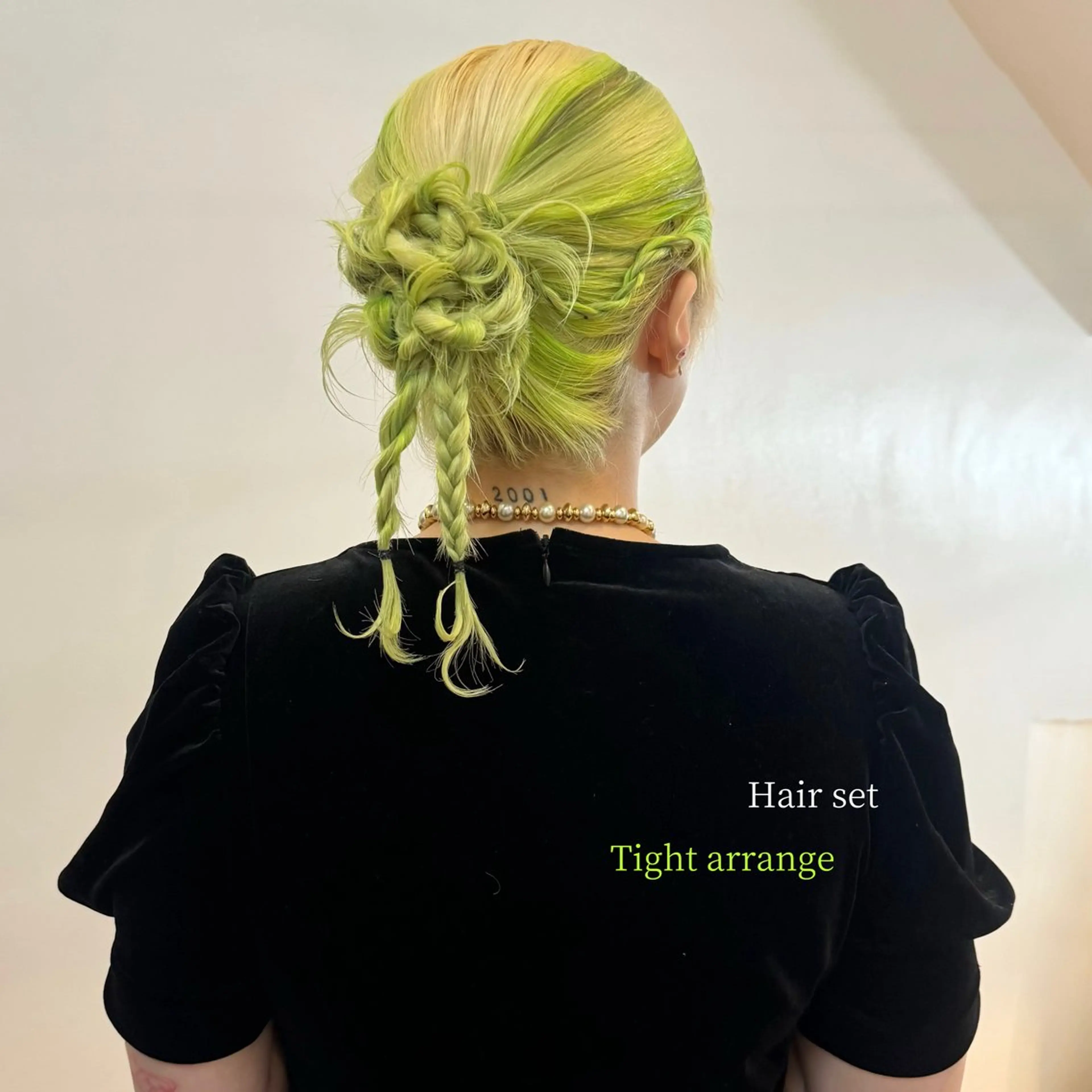 セミロング カラー ヘアアレンジ 結婚式・ブライダル デザインカラー 浴衣 ヘアセット 透明感カラー｜セット 🩰SAKI𓂃୨୧のヘアスタイル