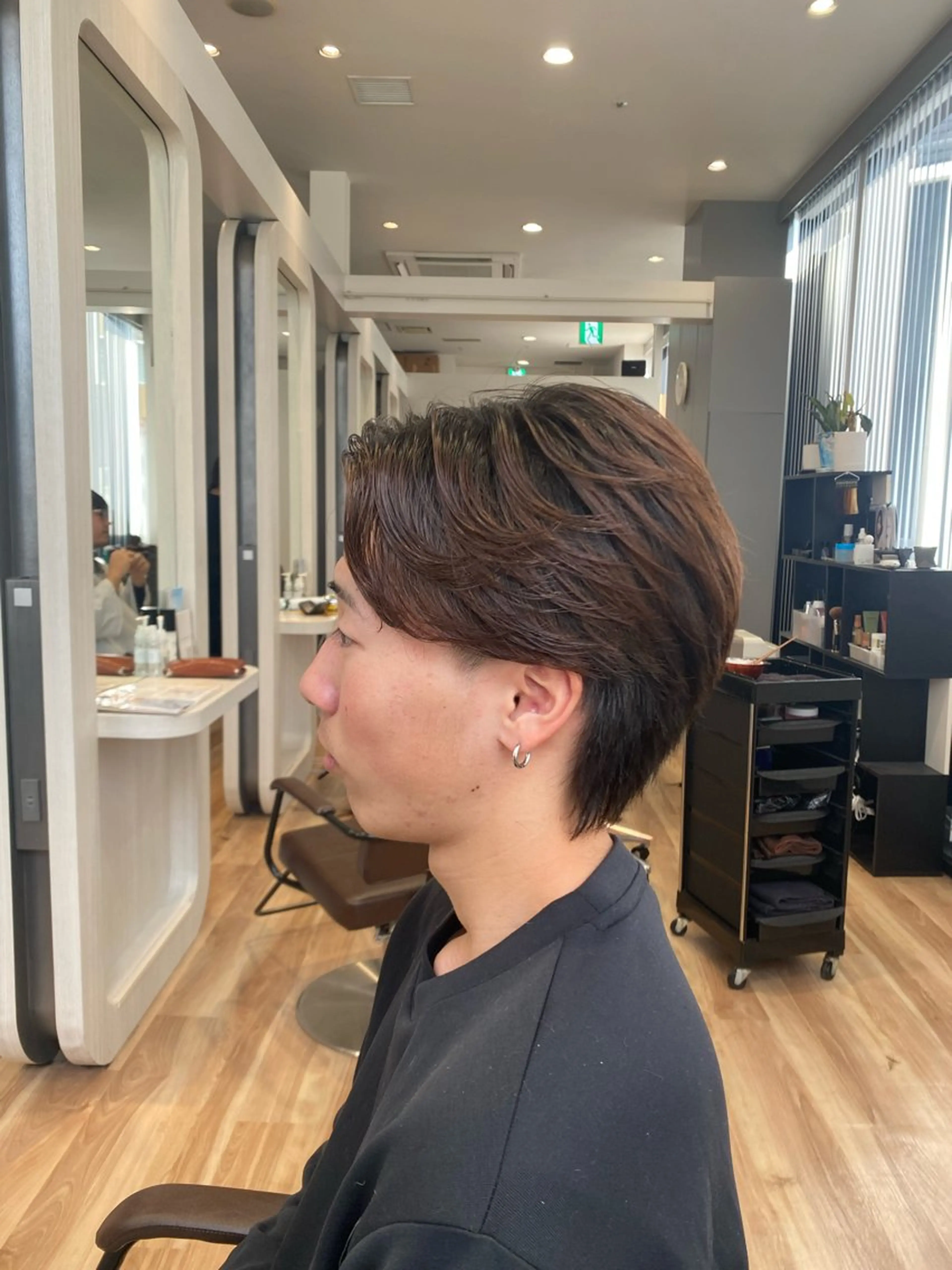 パーマ メンズ フェザーパーマ メンズパーマ カット パーマ 韓国ヘア🇰🇷 藤江 広人のヘアスタイル