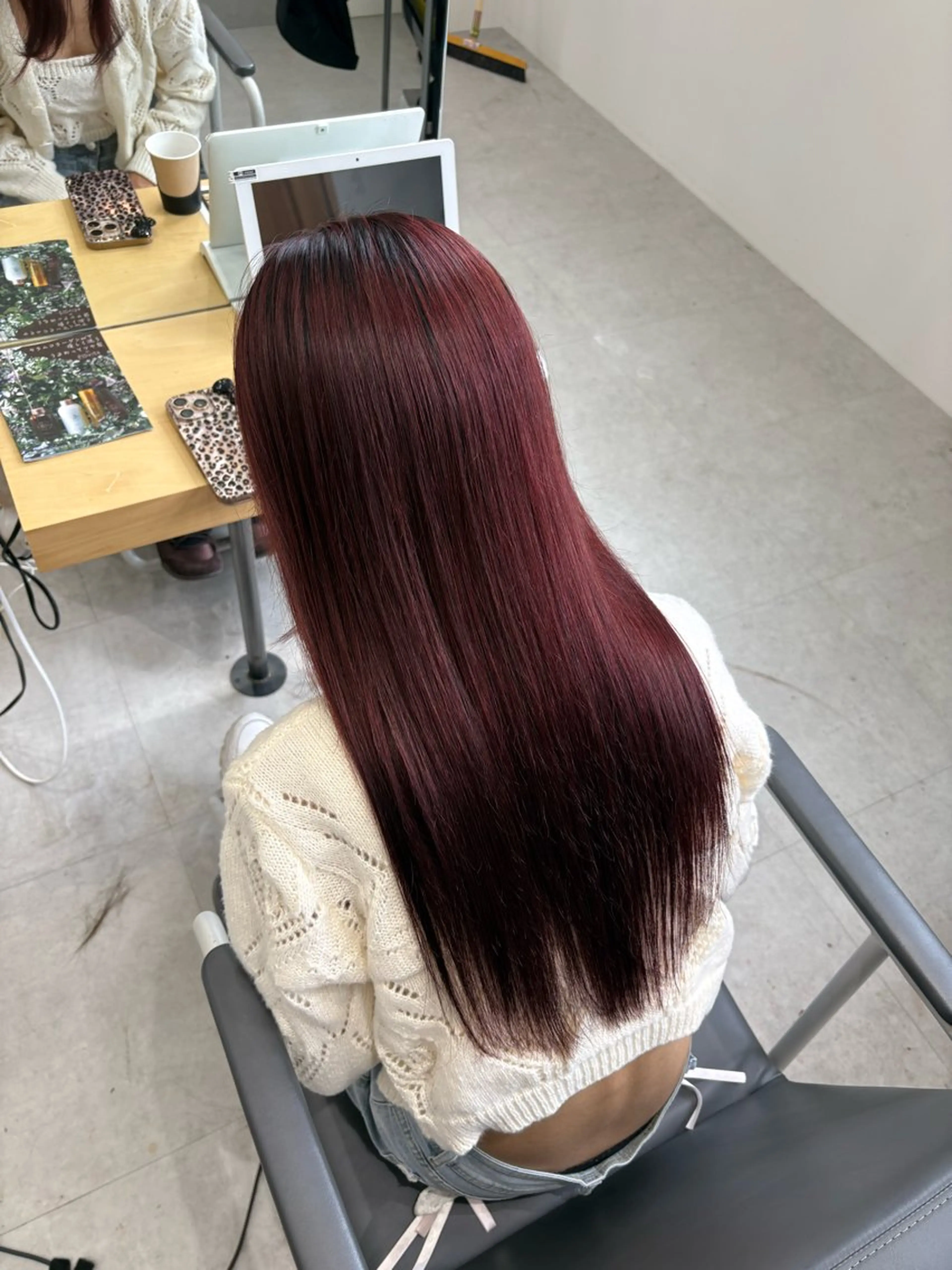 ロング カラー ブリーチ 透明感カラー ダブルカラー 髪質改善 トリートメント ヘアカラー SOYON西大寺店所属・ダブルカラー/ 髪質改善💎安藤のヘアスタイル
