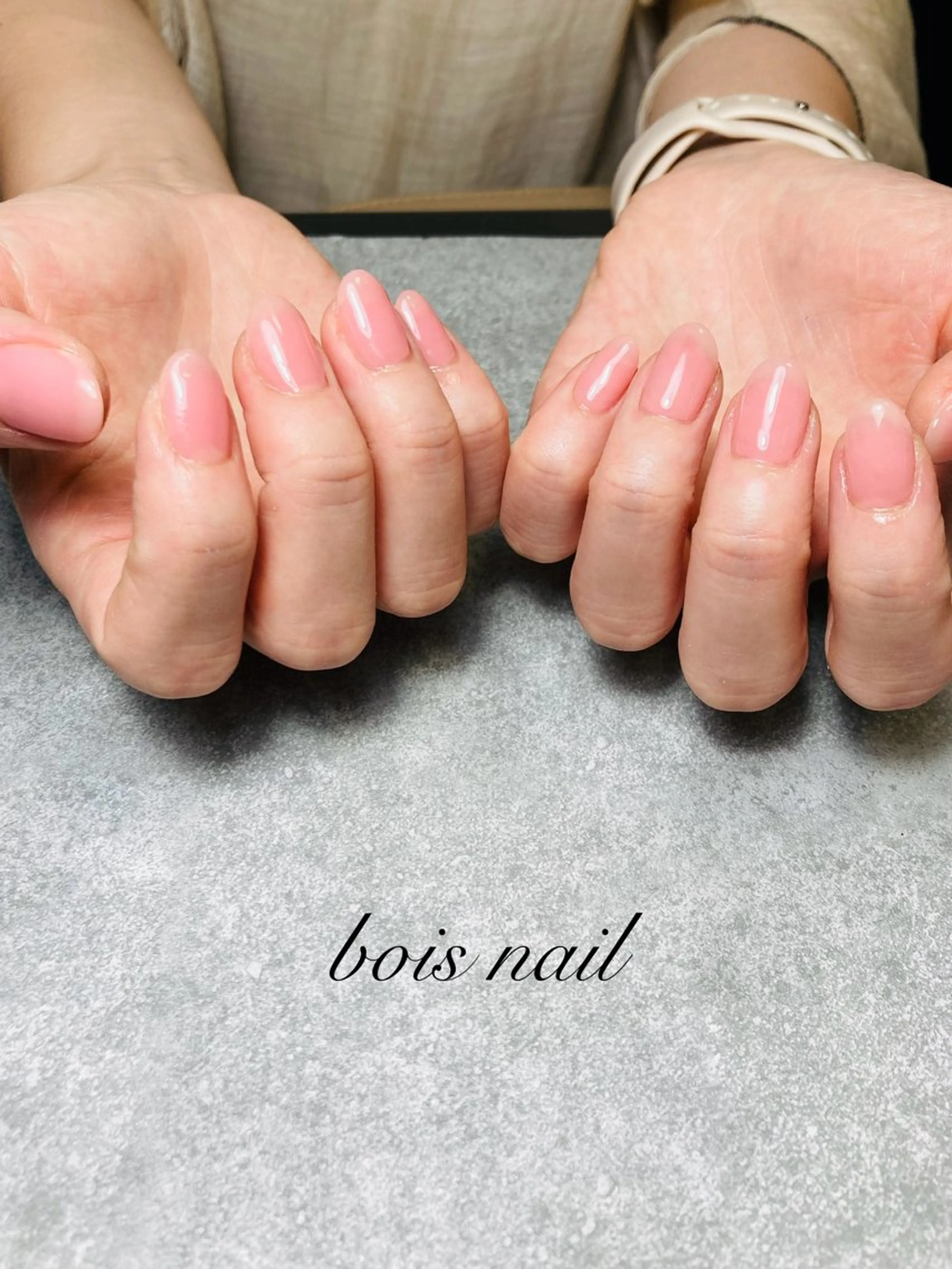 ネイル ワンカラーネイル bois nail ボワネイル北巽のネイルデザイン